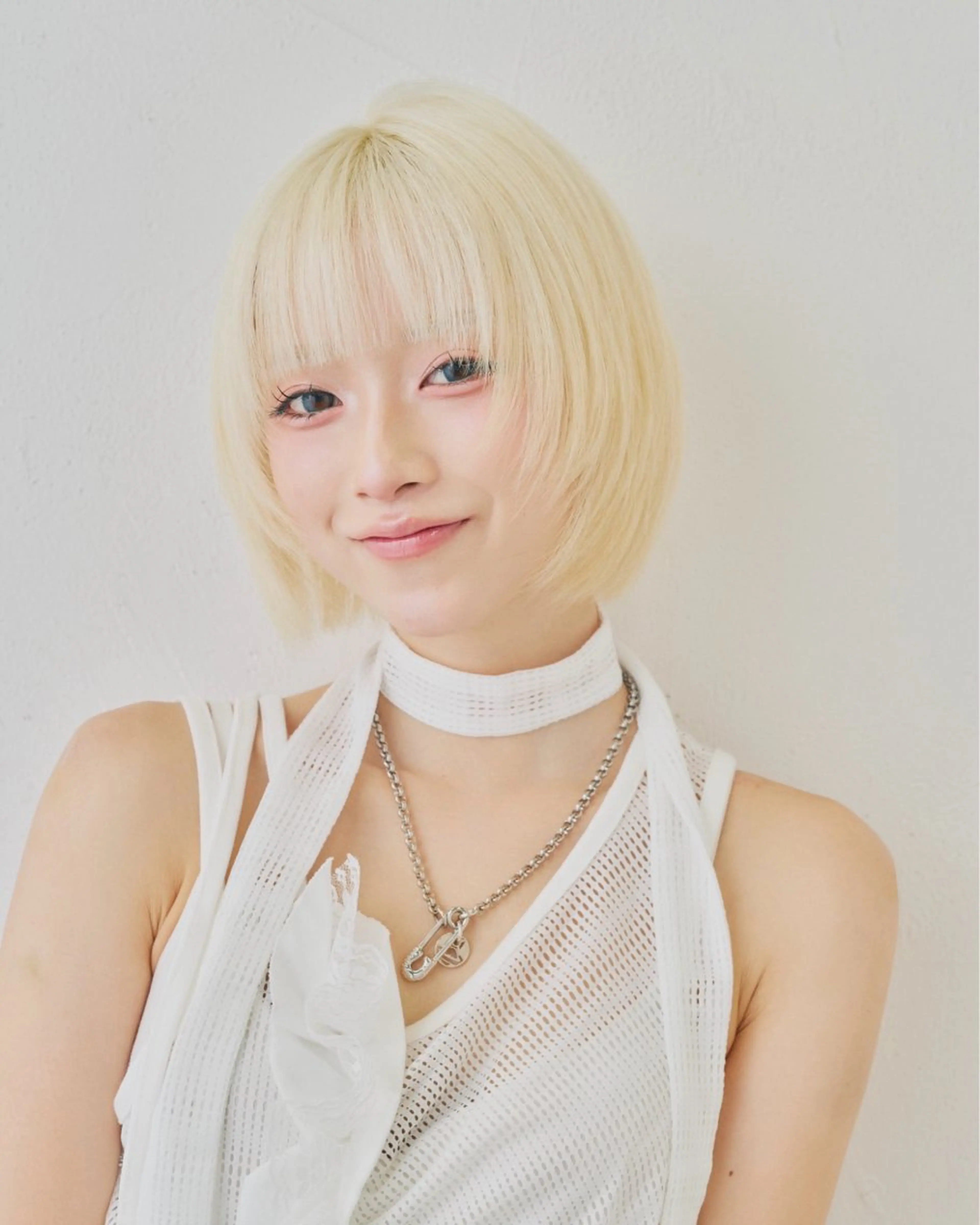 ショート カラー ヘアアレンジ ボブレイヤー ボブ レイヤーカット 坂齋大地／レイヤー/ ミルクティーのヘアスタイル