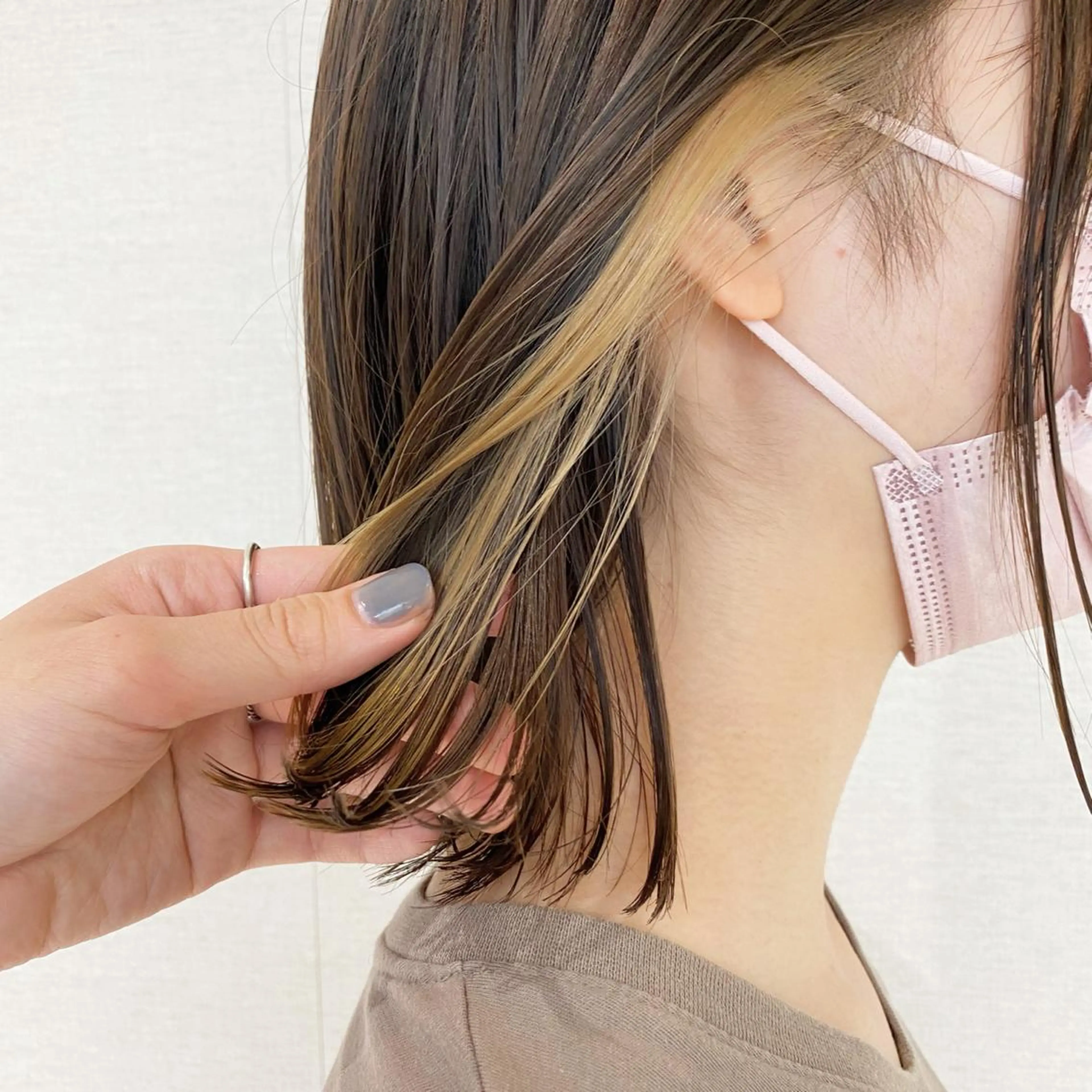 🧡全体カラー+インナーカラー+カット🧡(ケアブリーチ込み)の写真