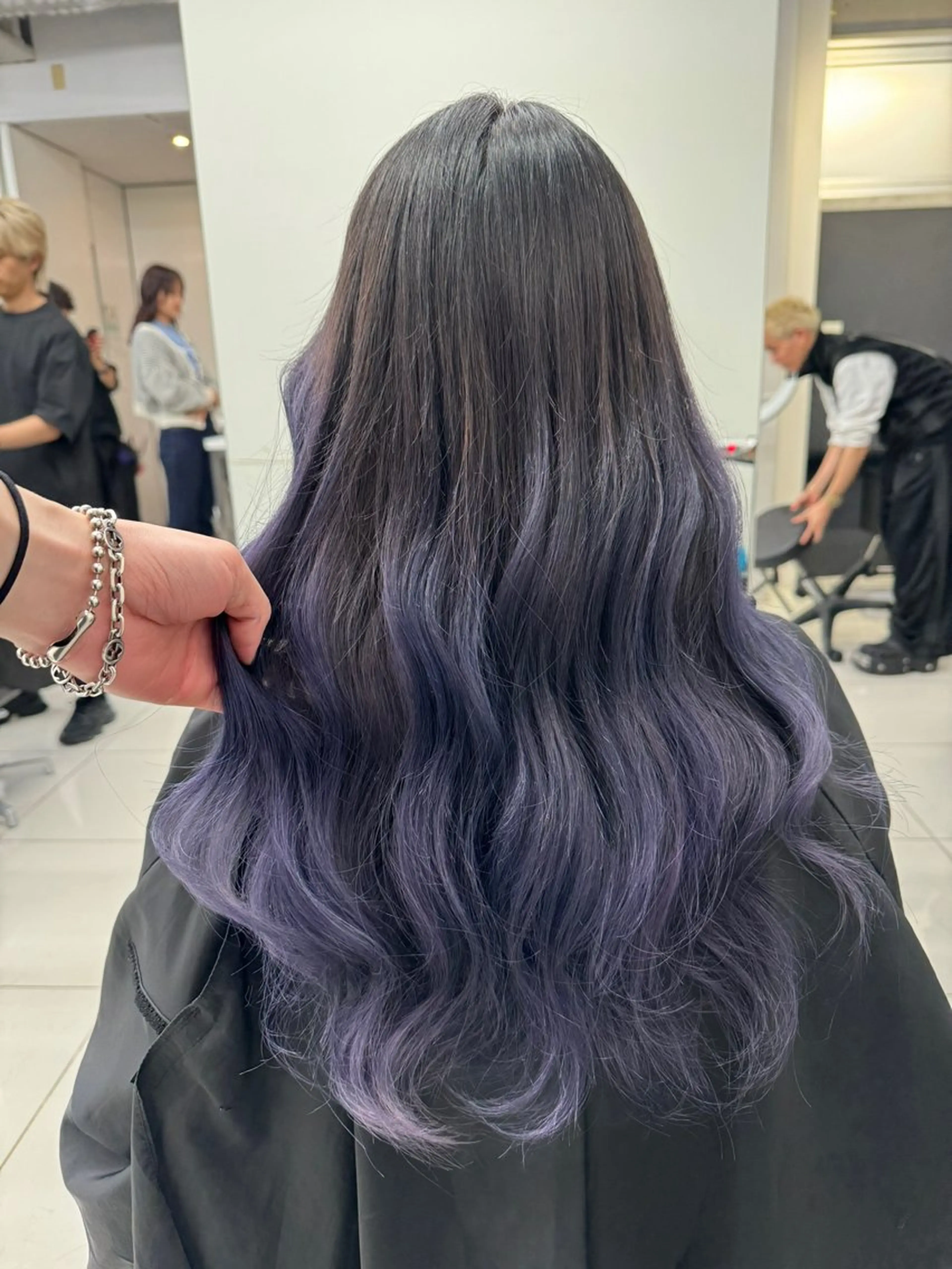 ロング カラー カット ヘアカラー トリートメント ヘアセット Rikuto/原宿 /バレイヤージュのヘアスタイル