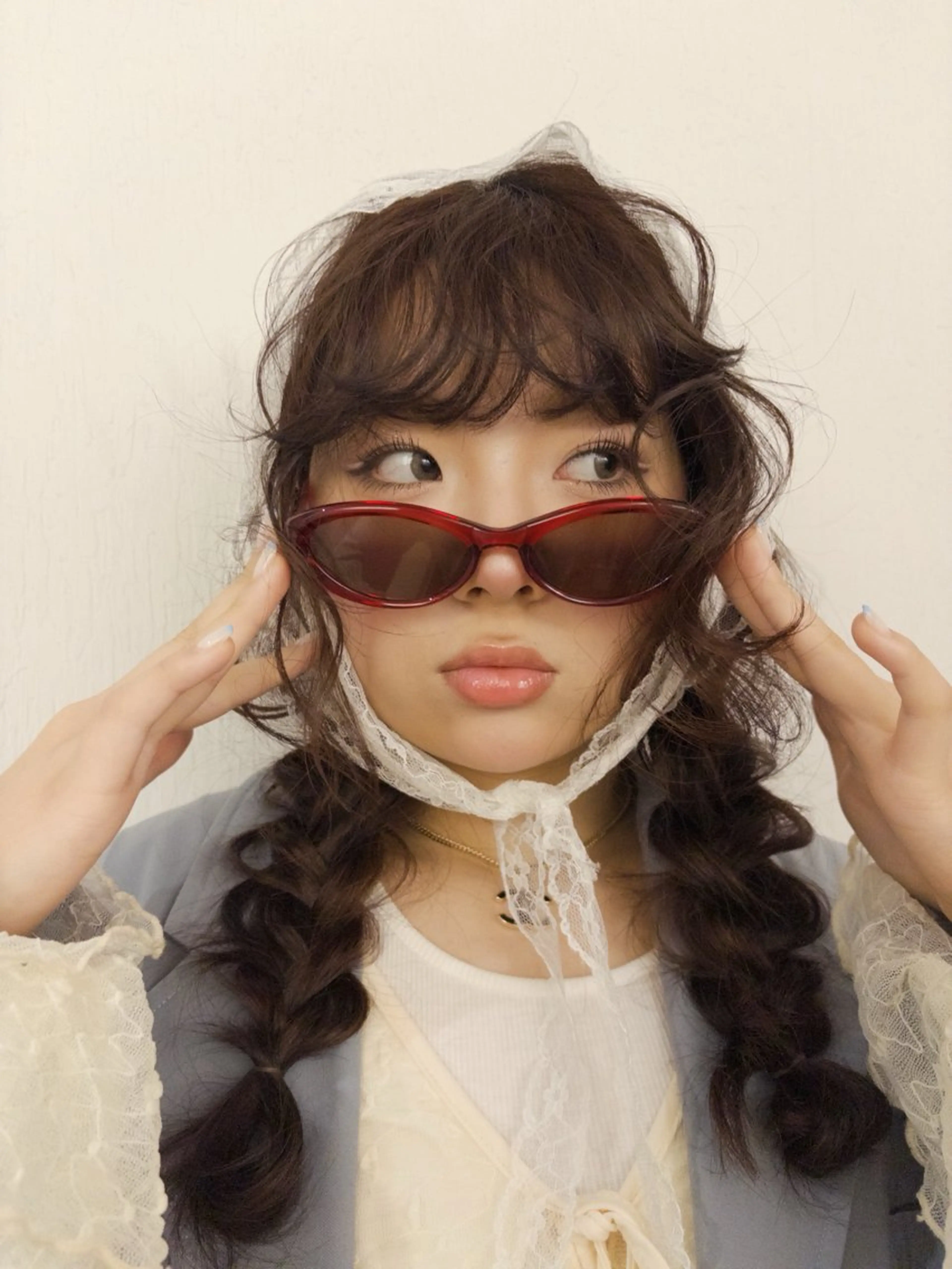 ロング カット ヘアカラー 綾乃／デザインカラー ／ハイトーン／ボブのヘアスタイル