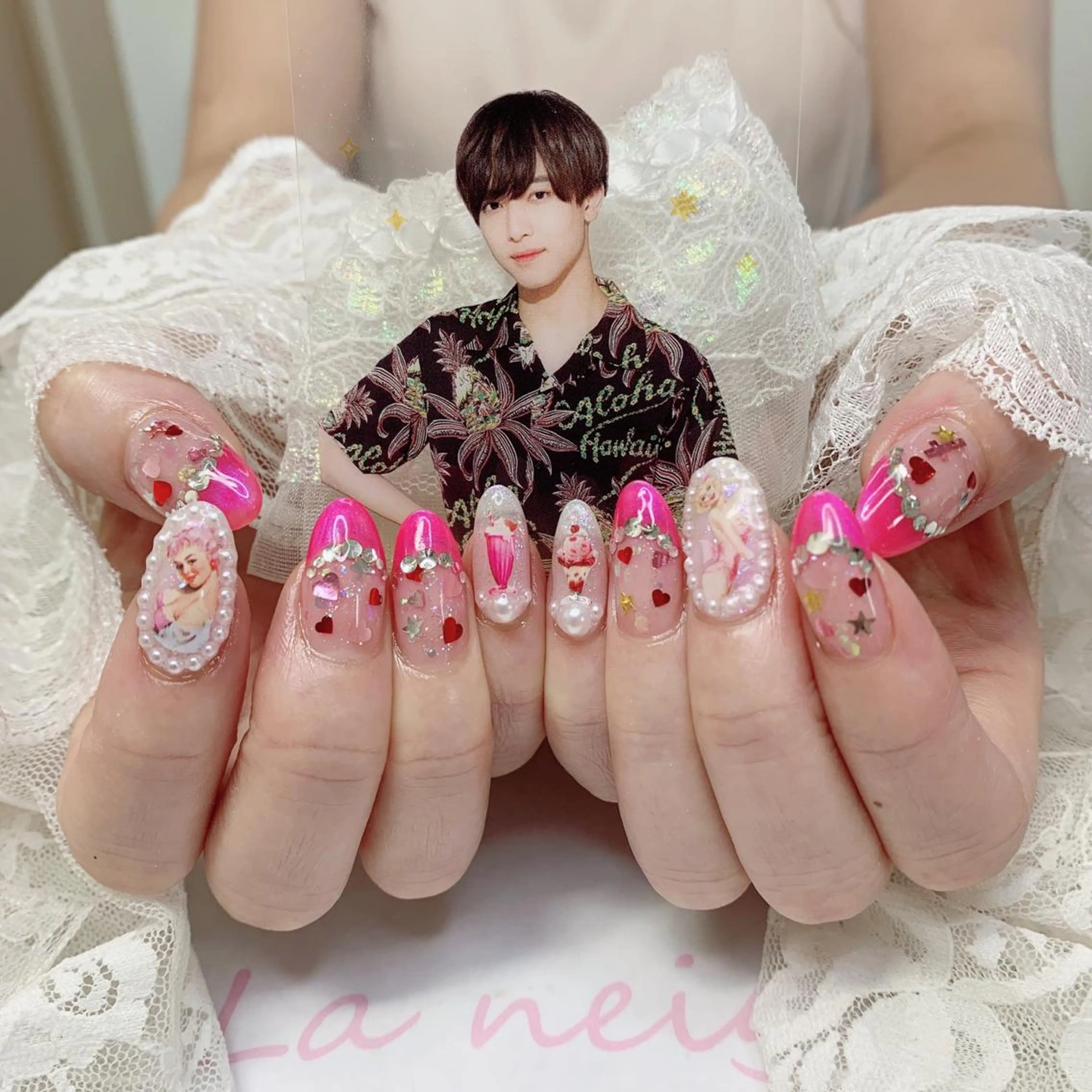 ネイル ハンドネイル La neige* yuki 🥯🍑のネイルデザイン