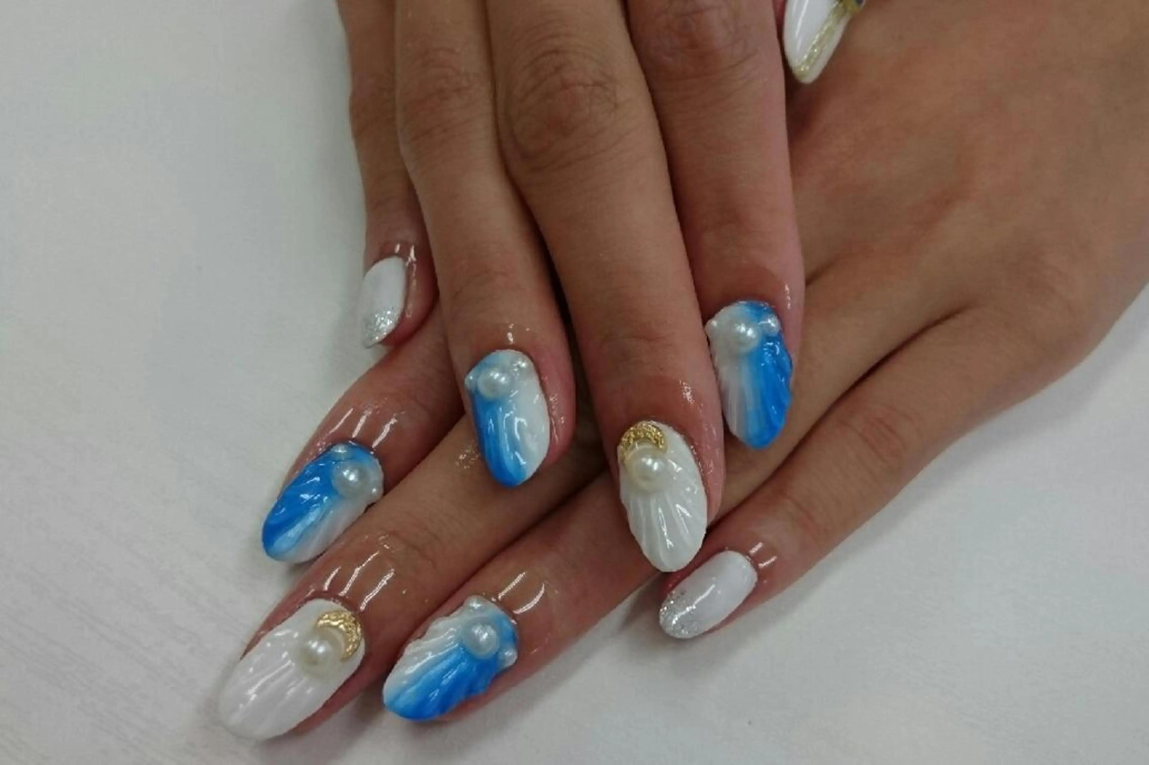 ミディアム ネイル nail salon Blancのネイルデザイン
