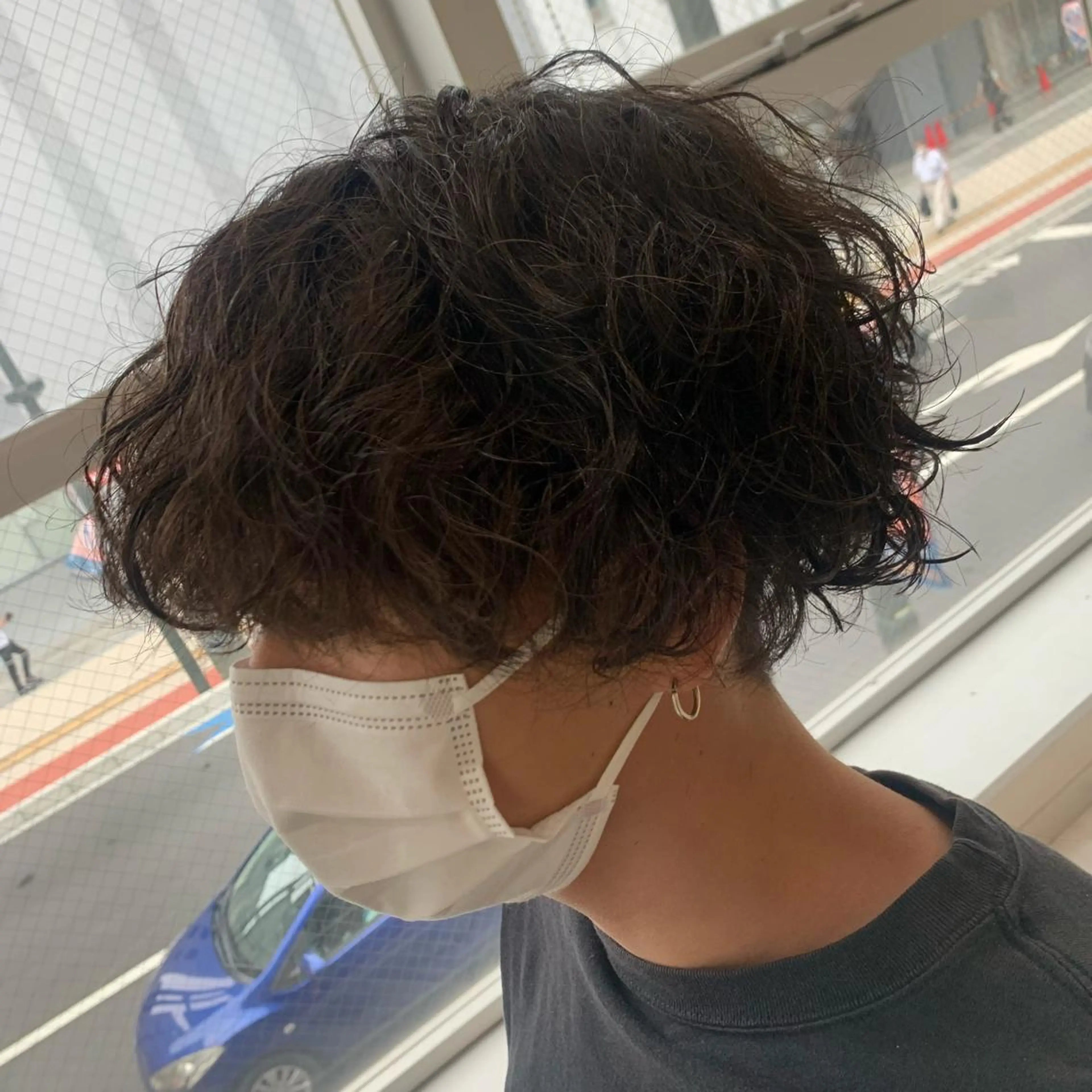 ショート メンズ メンズパーマ RIKA💙パーマ 艶カラー💙のヘアスタイル