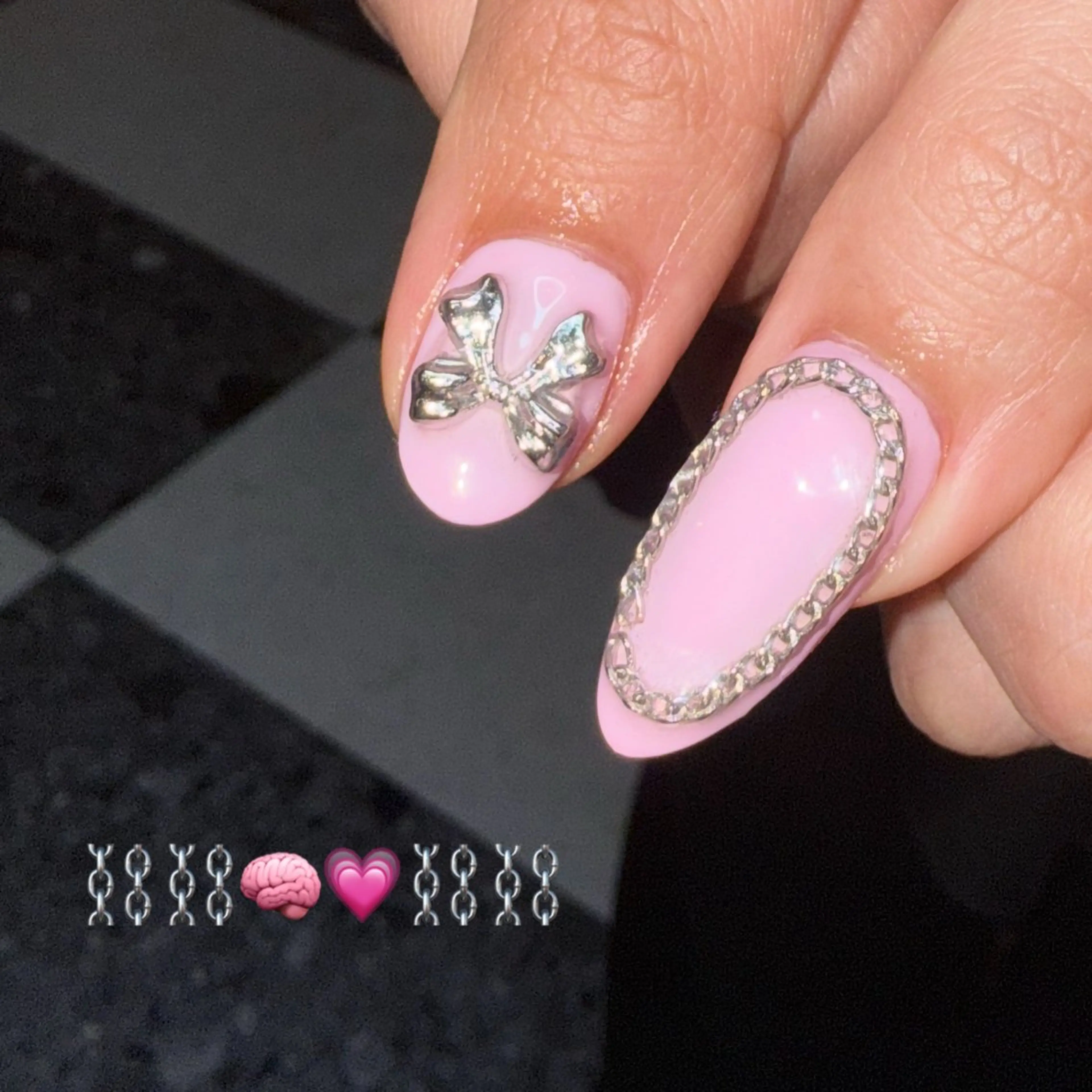ネイル アートネイル 長さ出し ロングネイル ピンク シンプルネイル ハンドネイル posa nail モエミのネイルデザイン