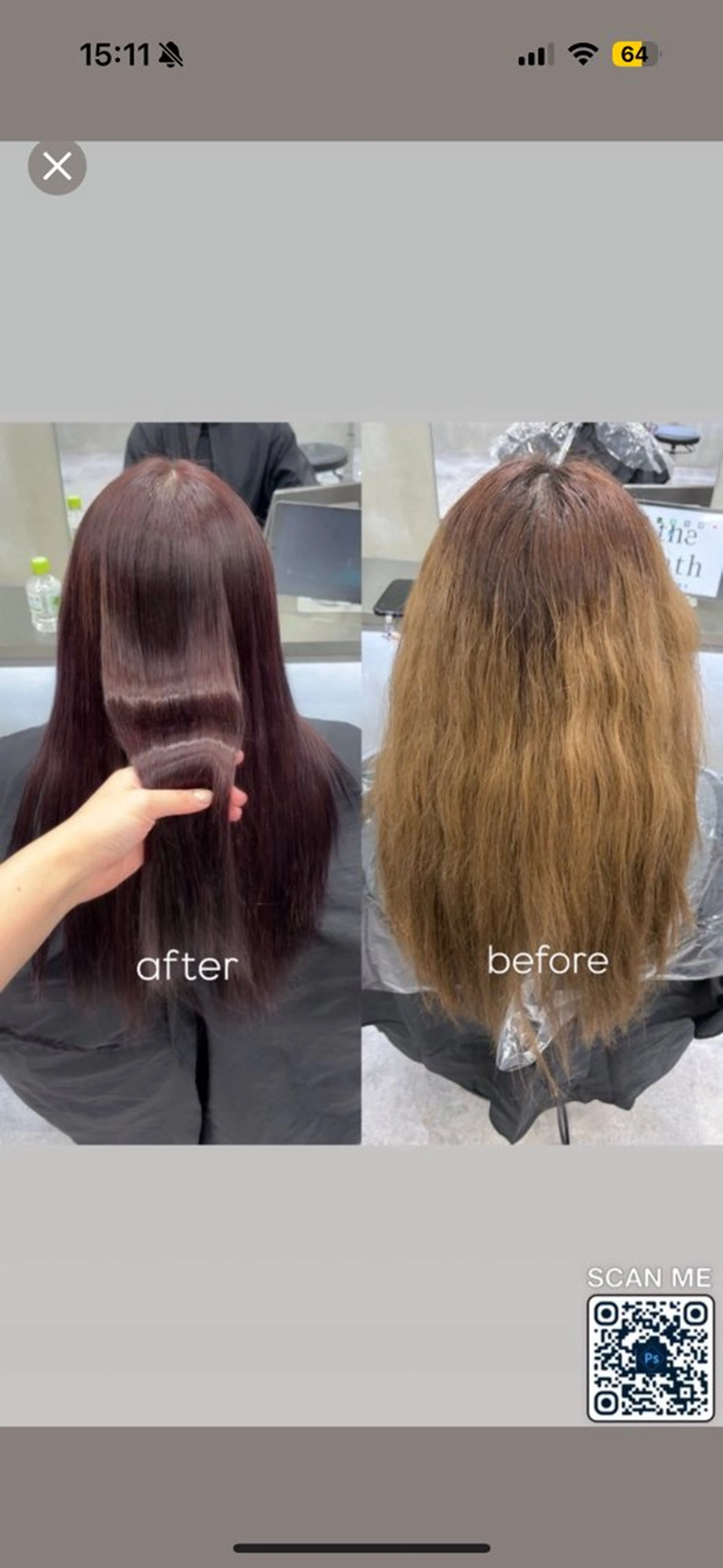 セミロング カラー ブリーチ ブラウンカラー ラベンダーカラー ヘアカラー 縮毛矯正 The Path ARENのヘアスタイル