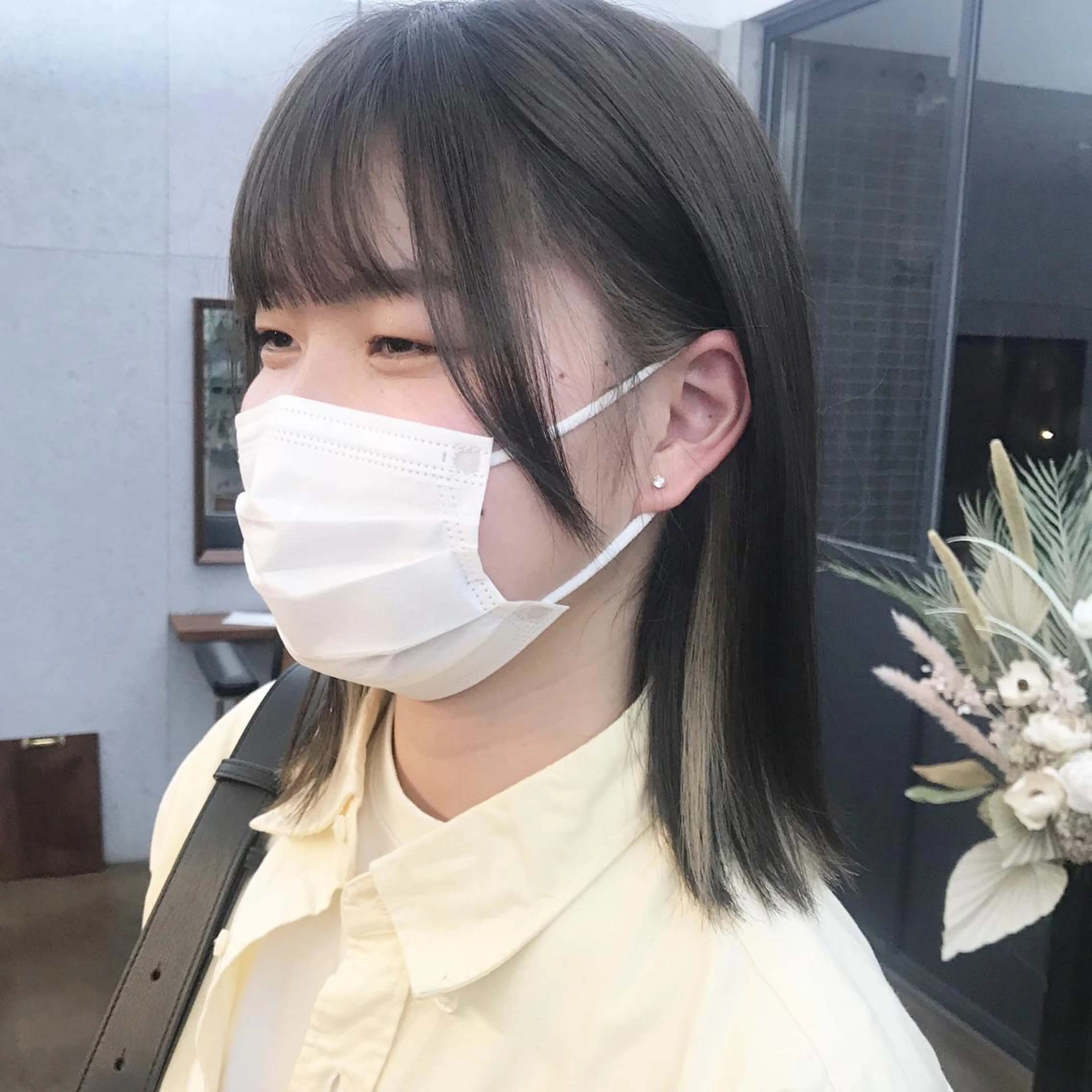 ミディアム カラー ベージュカラー ブリーチ ケアブリーチ イヤリングカラー インナーカラー カット ヘアカラー トリートメント ヘアセット ✂︎ウルフ・ショート ✂︎MIKUNIのヘアスタイル