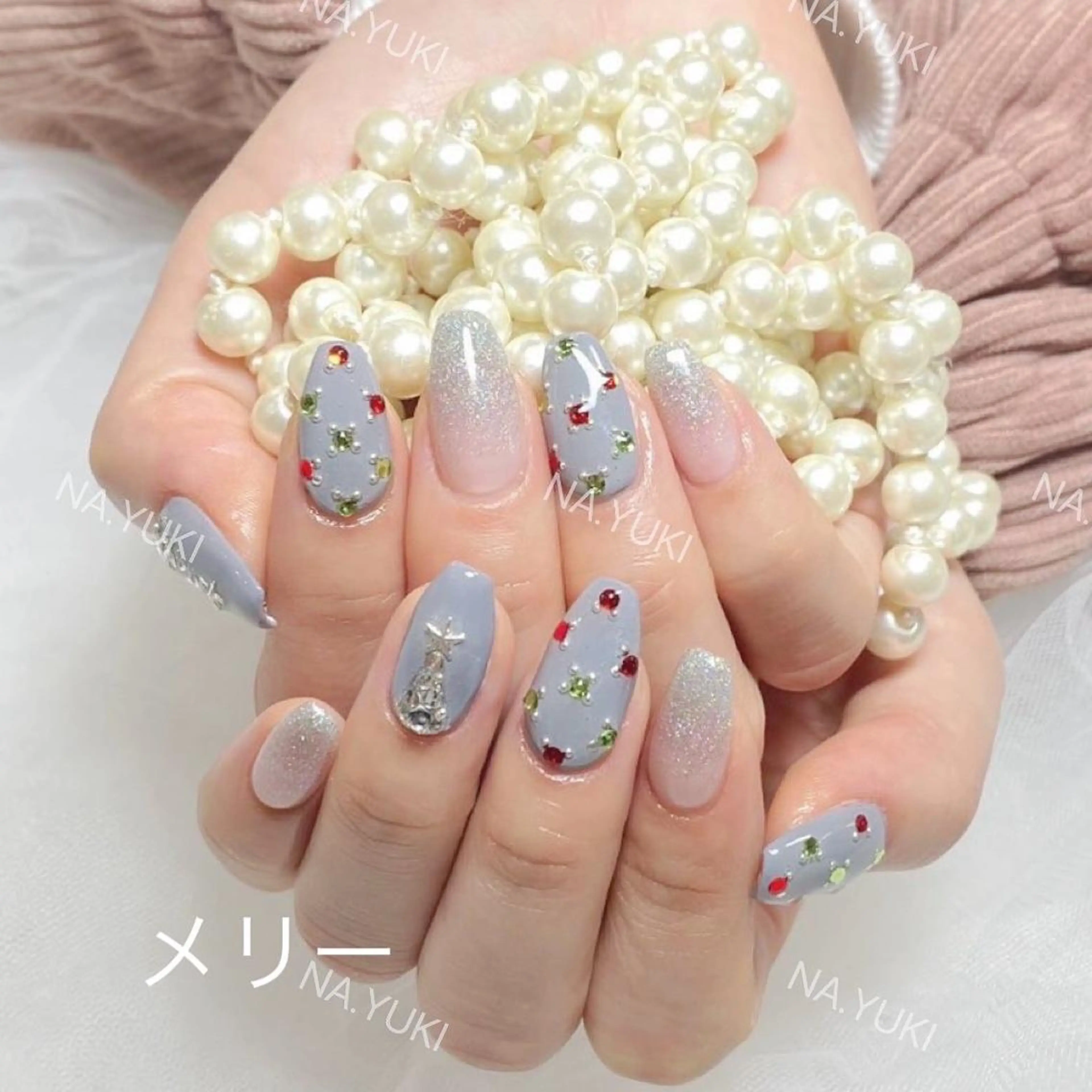 ネイル ハンドネイル ハンドケア 🌷 Mooning 🌷のネイルデザイン