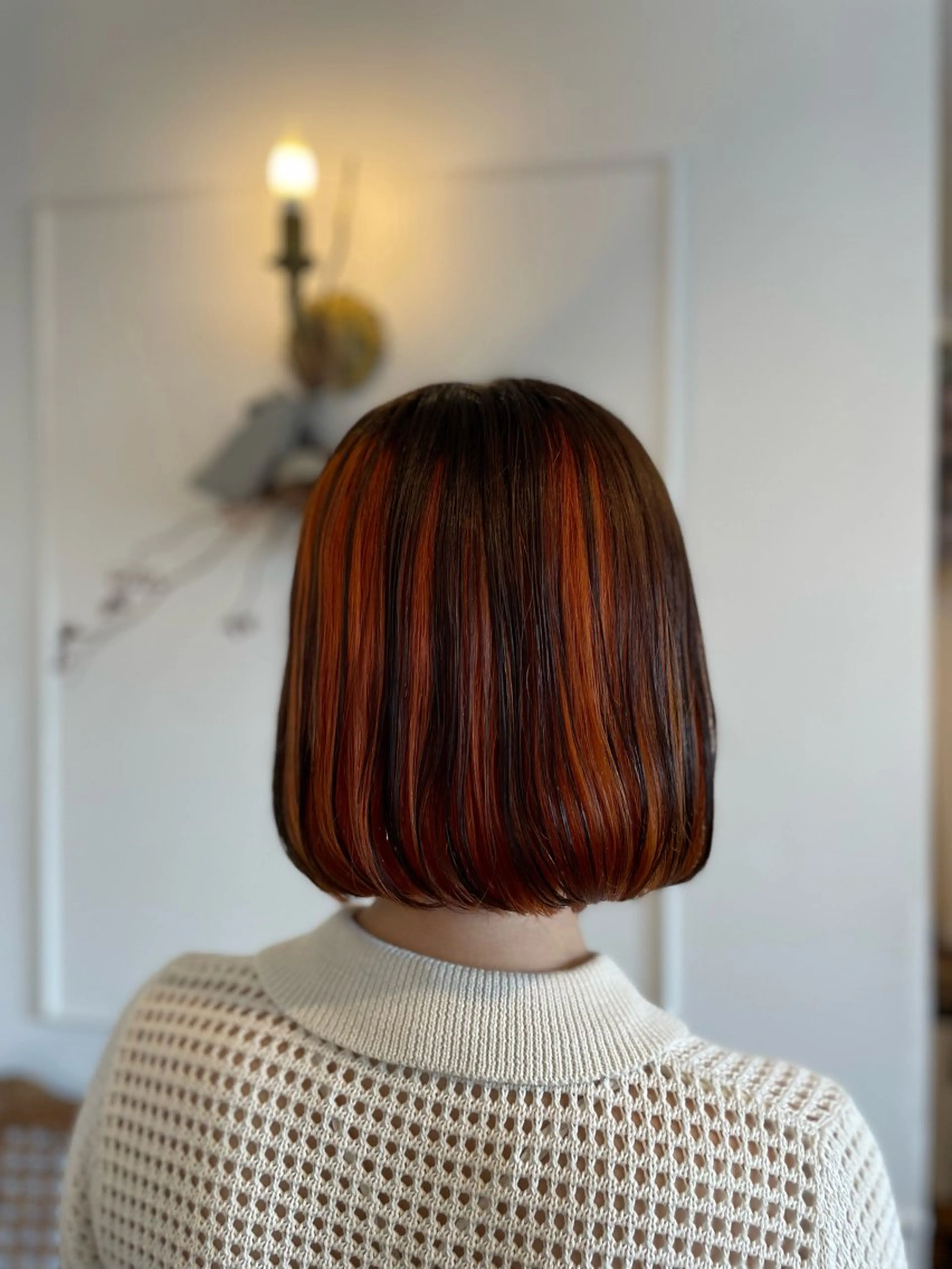 ショート カラー ボブ 立和名 泉のヘアスタイル