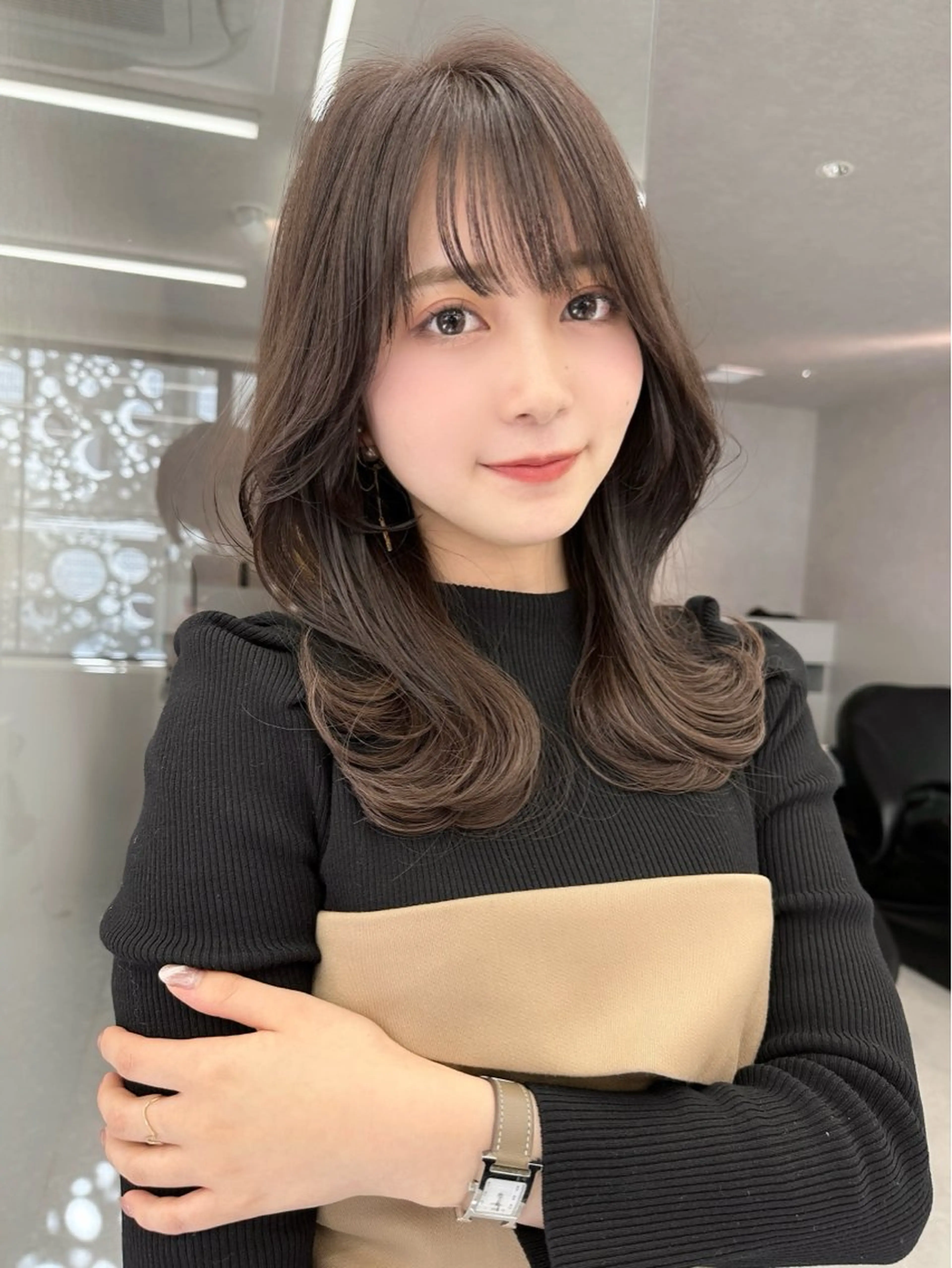 カラー ヘアカラー トリートメント 地毛風縮毛矯正 ☘️松井　傑のヘアスタイル