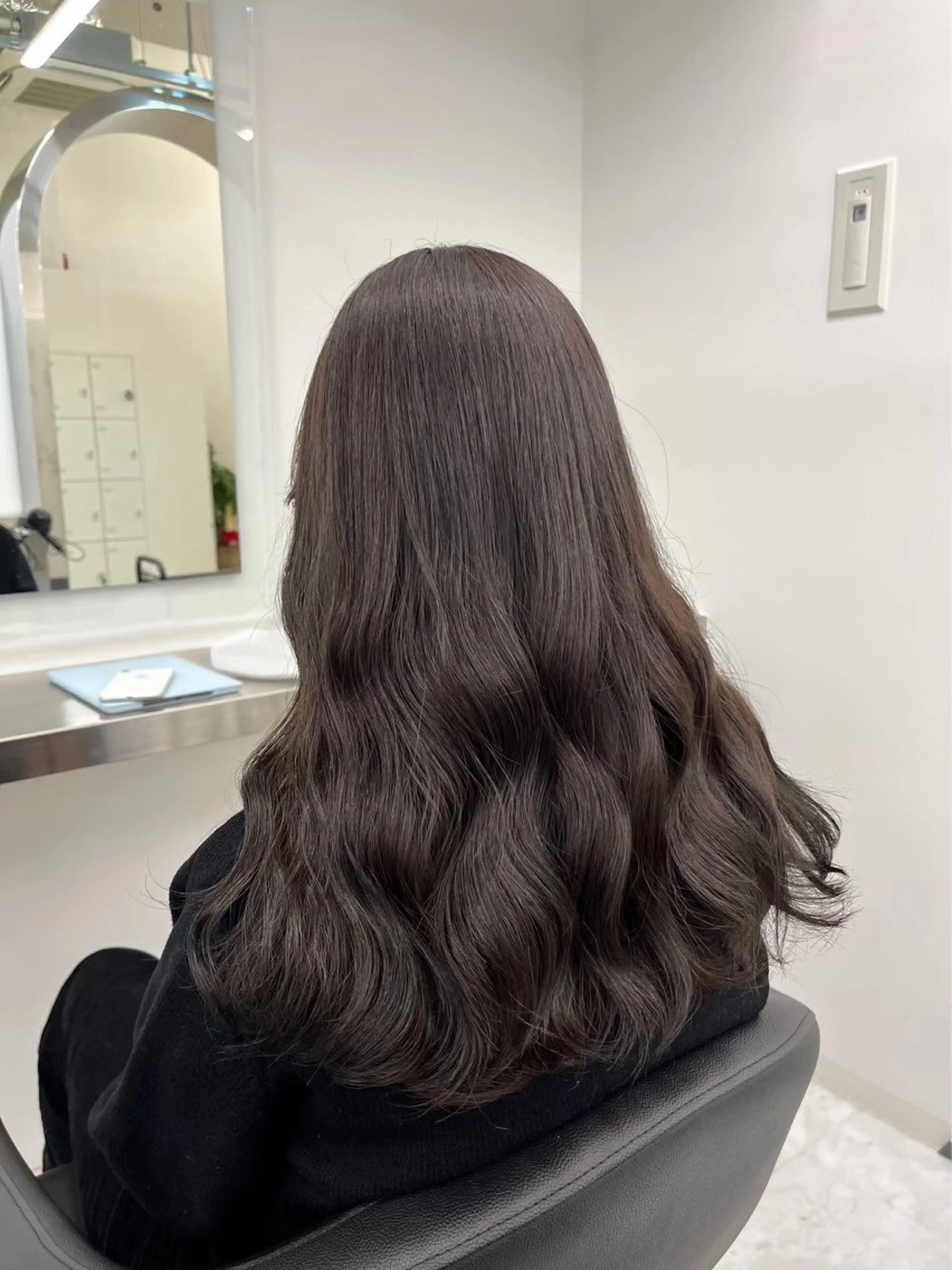 ロング カラー ヘアアレンジ カット ヘアカラー トリートメント ヘッドスパ ヘアセット 透明感ラベンダー💗 SHOのヘアスタイル