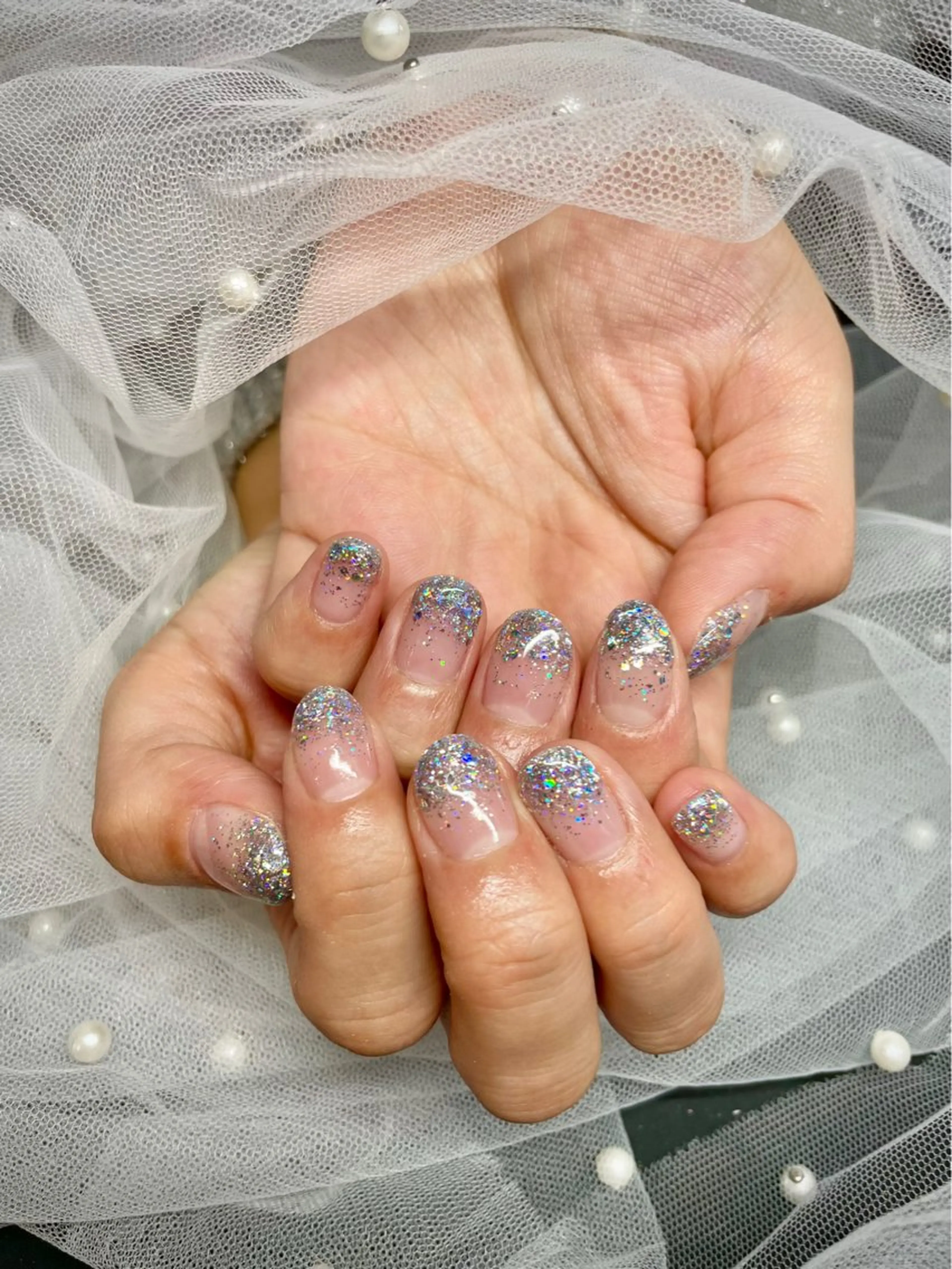 ネイル グラデーション ラメ(グリッター) ラメグラデーション ENVY☆ NOELのネイルデザイン