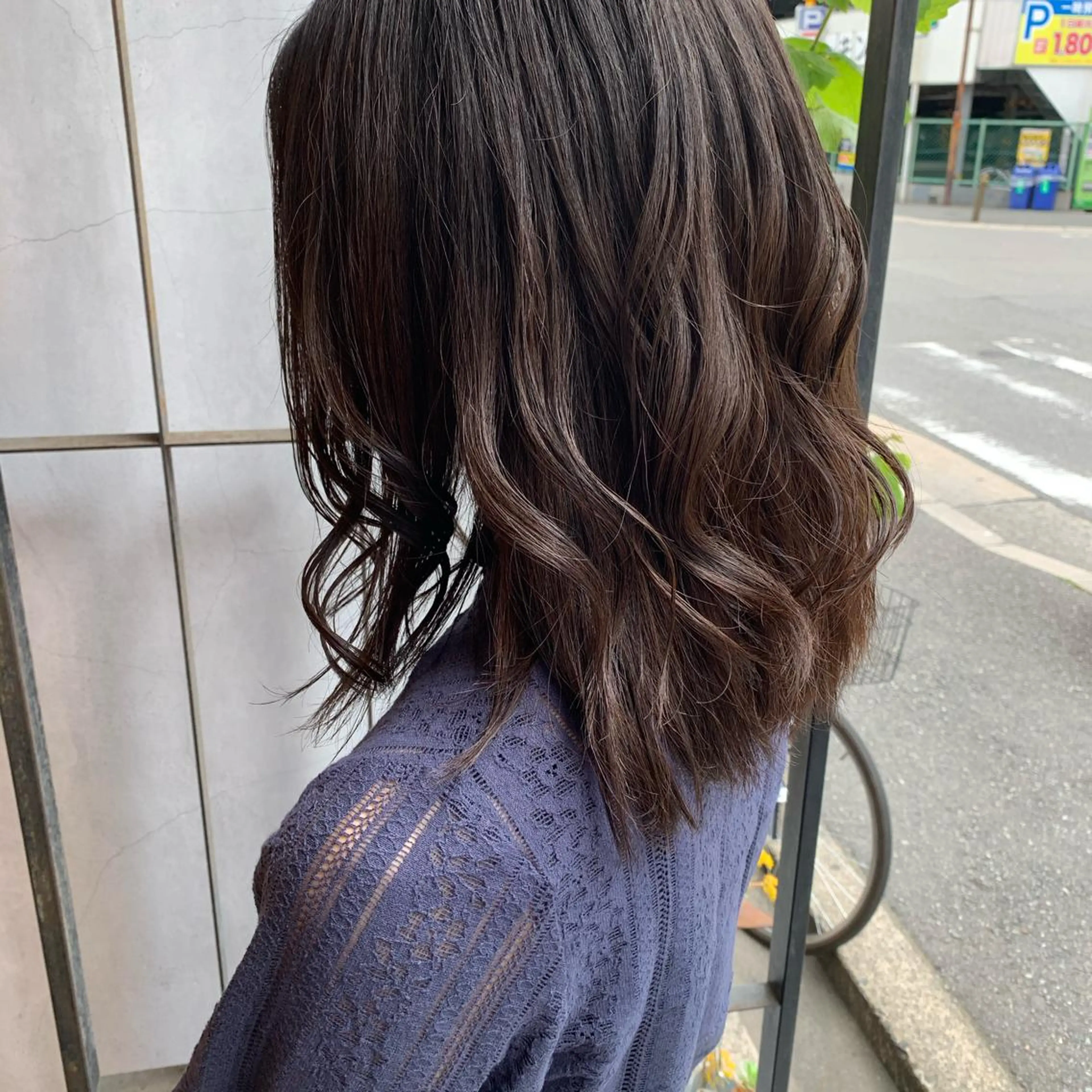 ミディアム カット ヘアカラー トリートメント 艶髪color💎髪 質改善ストレート大吉のヘアスタイル