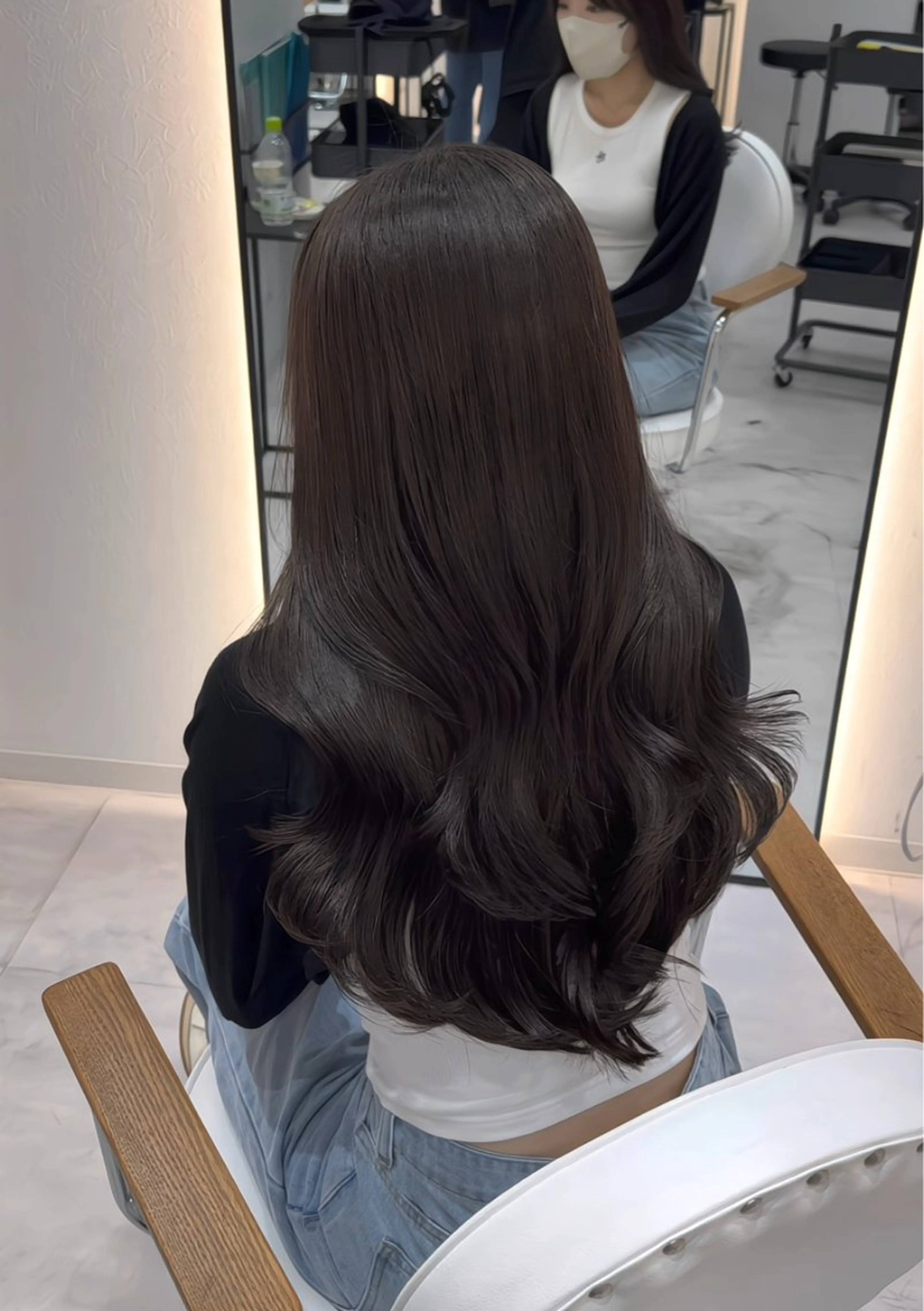 ロング カット ヘアカラー トリートメント 輝士‎🤍レイヤー/ 艶髪/透明感/顔周りのヘアスタイル