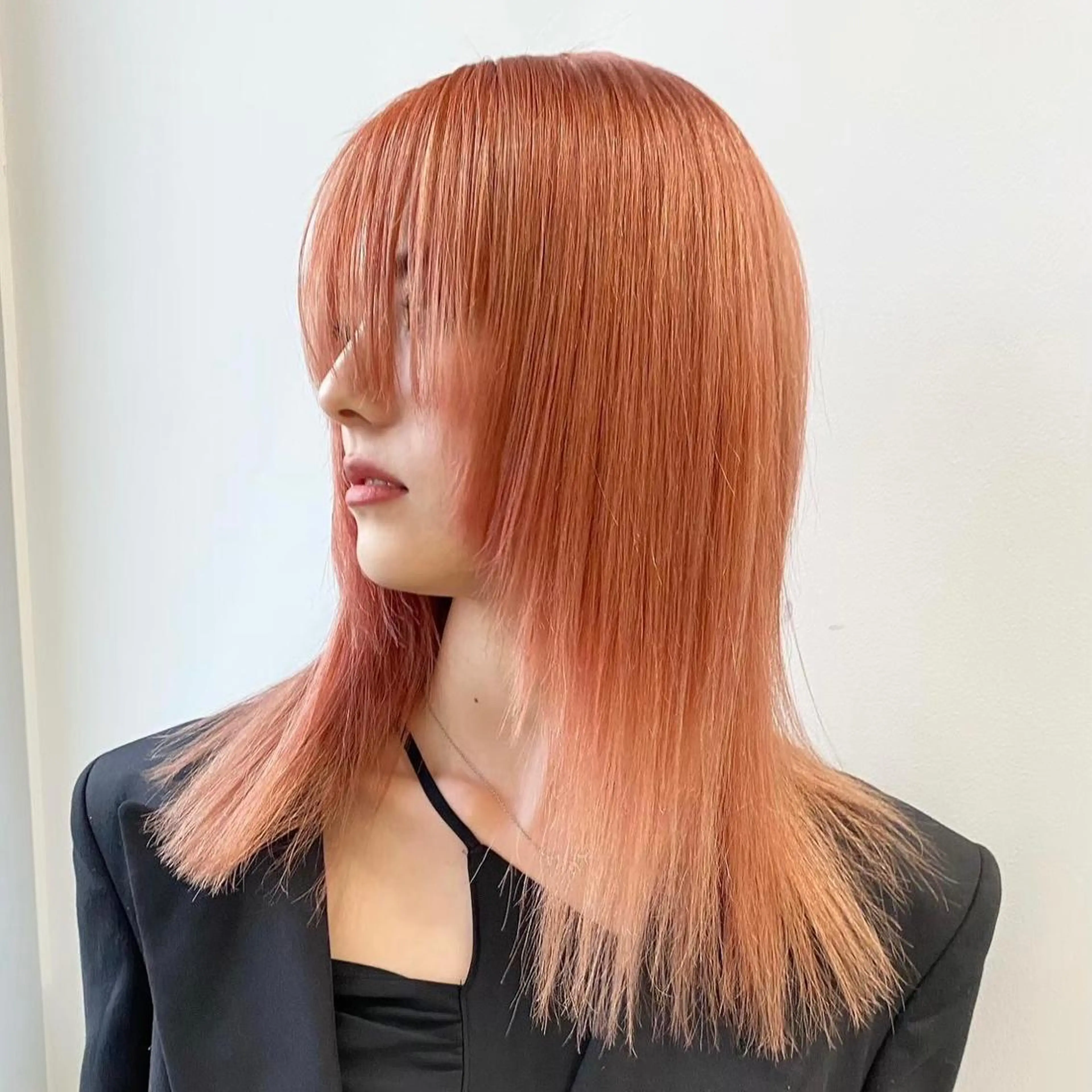 ミディアム ヘアカラー 🎀韓国レイヤー特化 🎀ベージュ/ミクのヘアスタイル