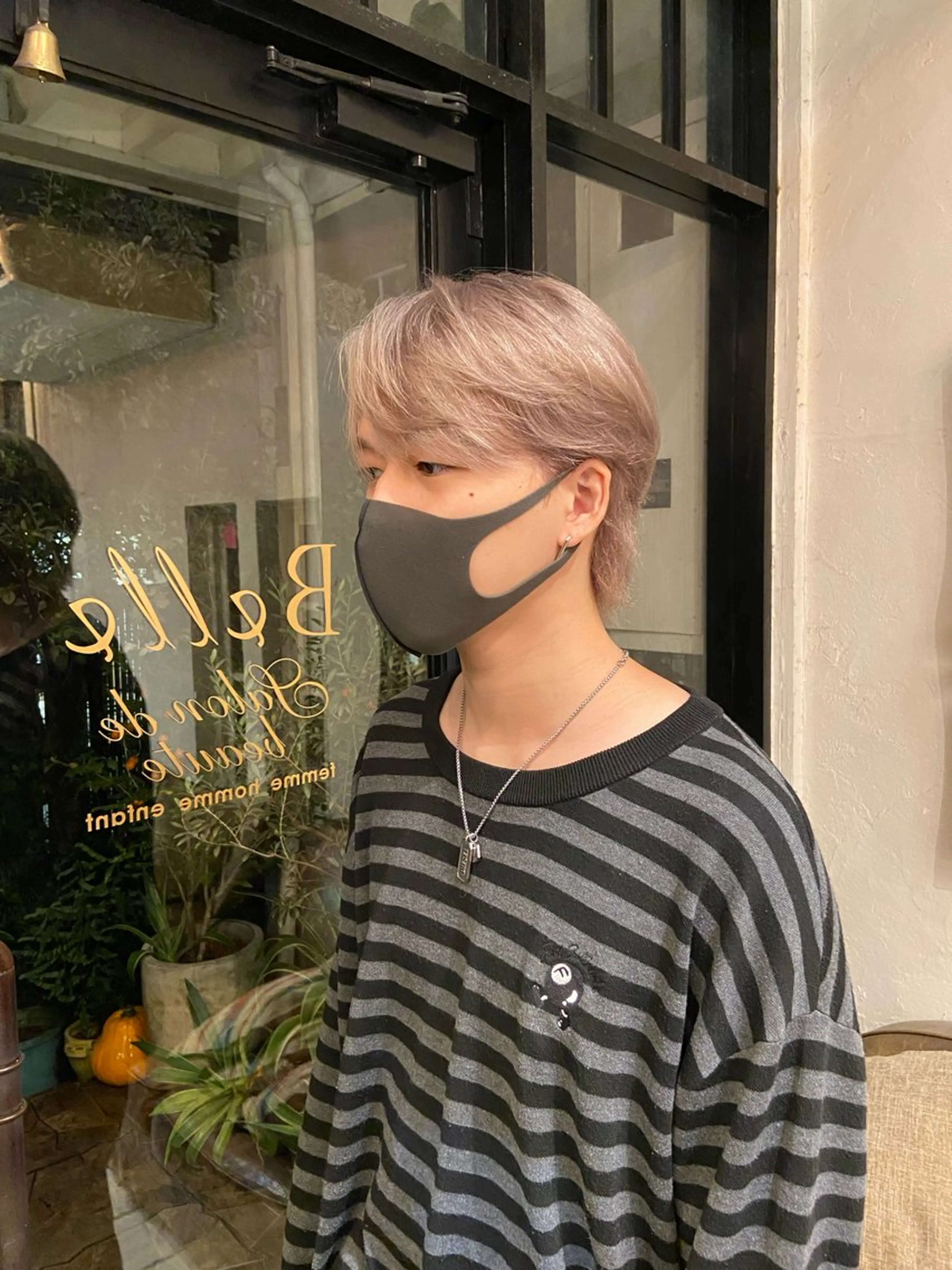 カラー メンズ メンズブリーチ ブリーチ ブロンド ホワイトブロンド ヘアカラー トリートメント ダメージレス美容師 🌱水島侑理のヘアスタイル