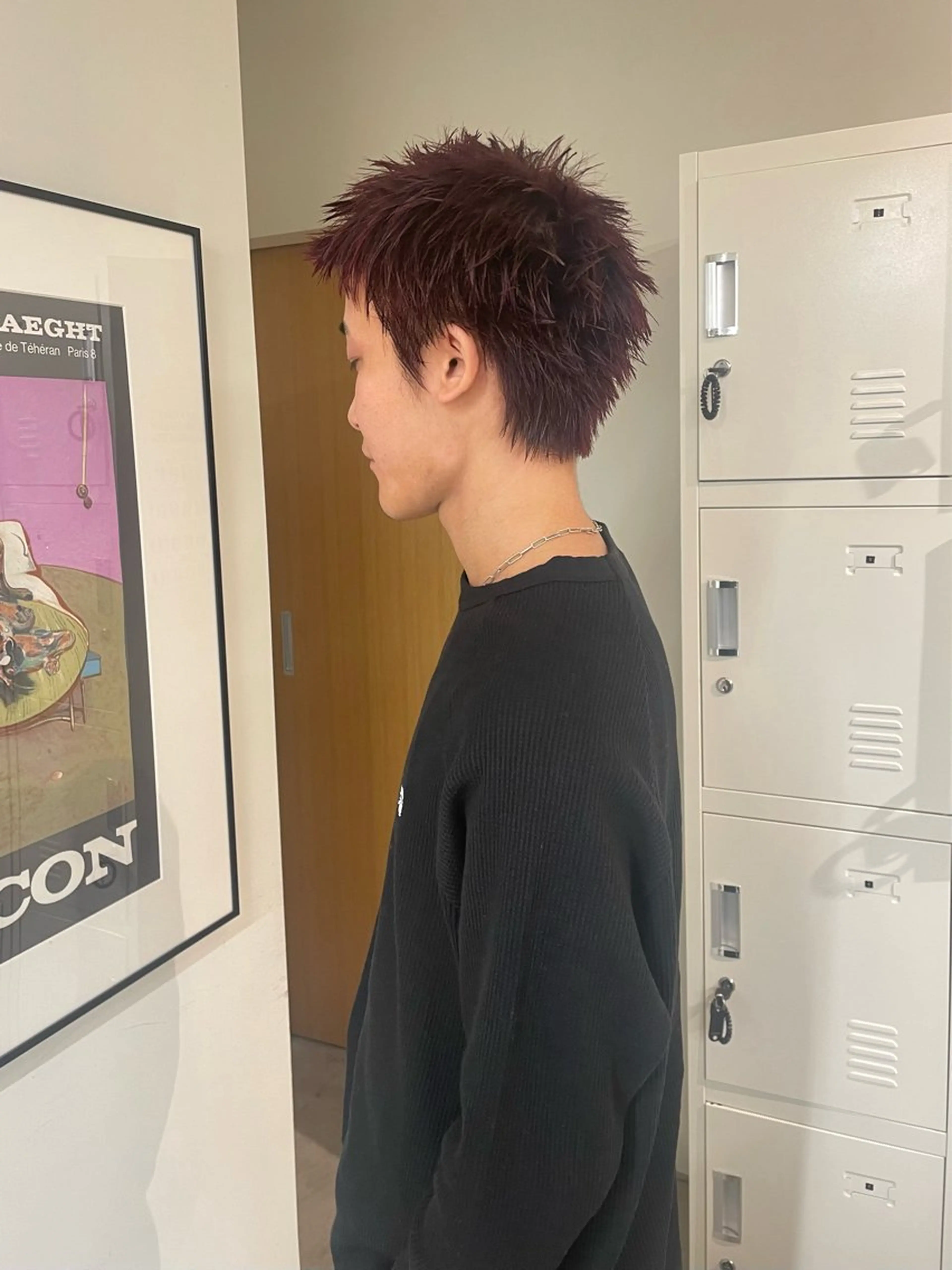 ショート メンズ メンズブリーチ ボブ 顔まわりレイヤー 髪質改善 レイヤーカット カット ヘアカラー MARI ｟津田沼駅｠のヘアスタイル