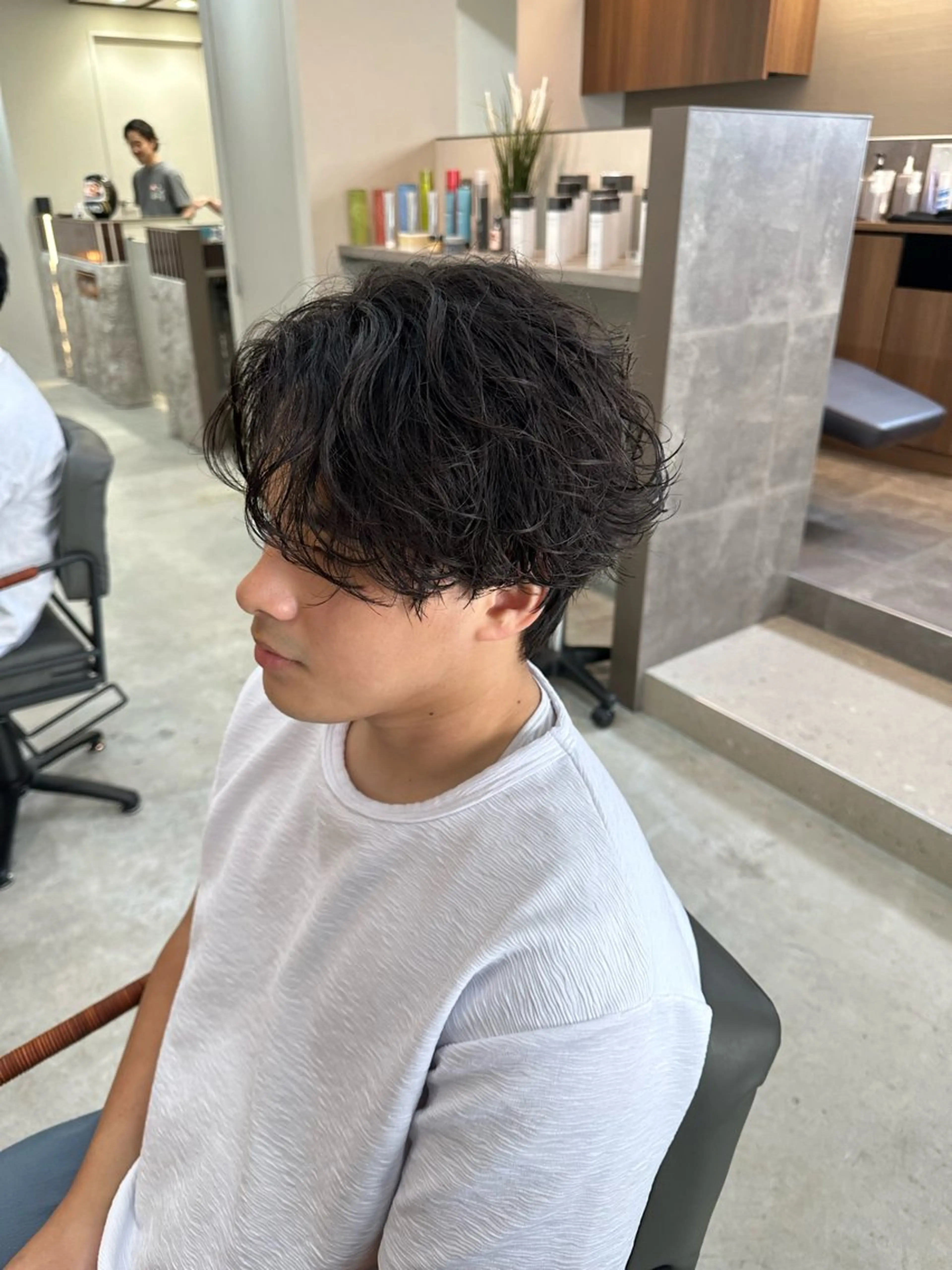 ショート パーマ カット パーマ 木下 健心のヘアスタイル
