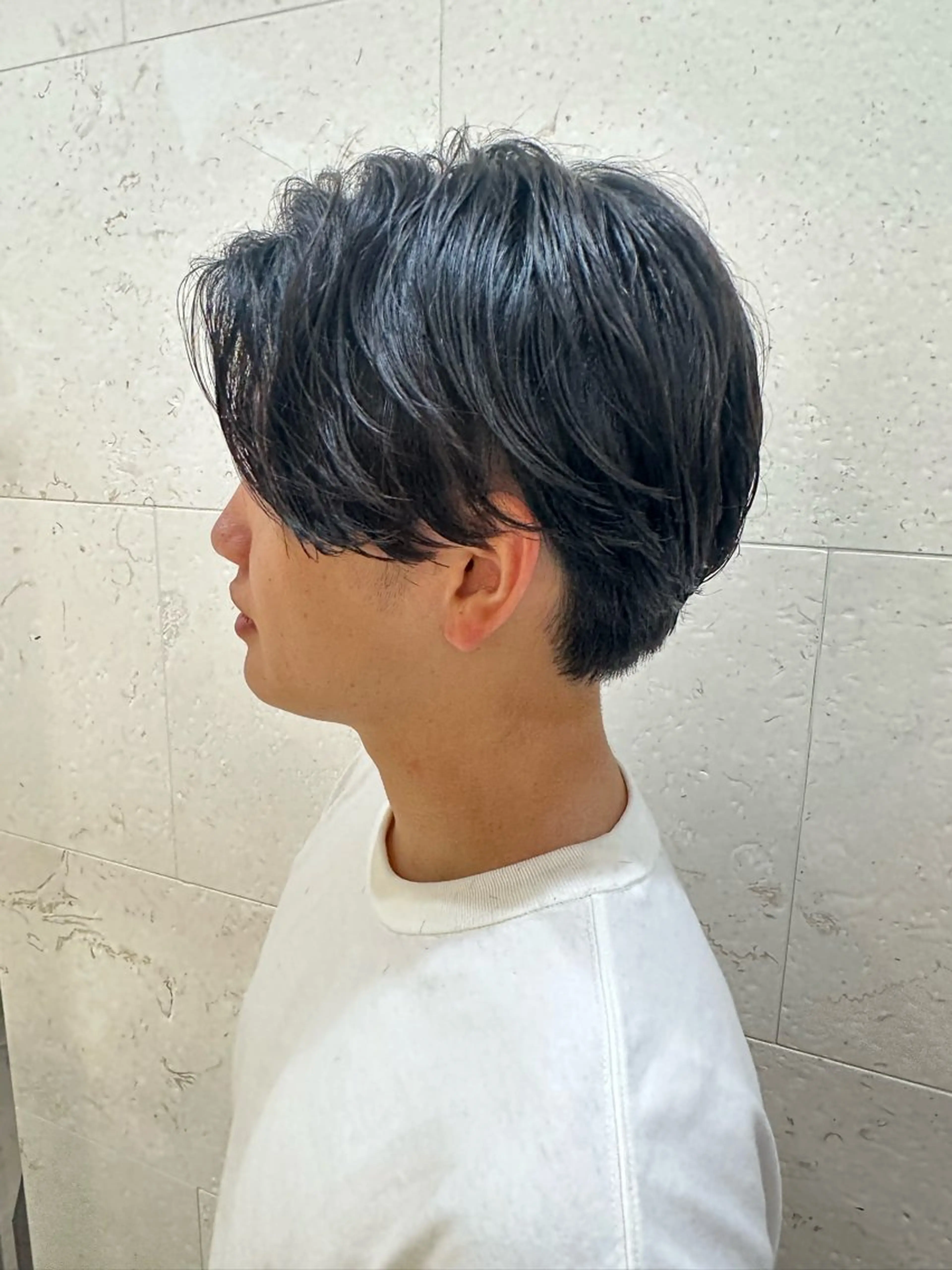 ミディアム ミディアムパーマ 韓国風ヘア 安田 柚月のヘアスタイル