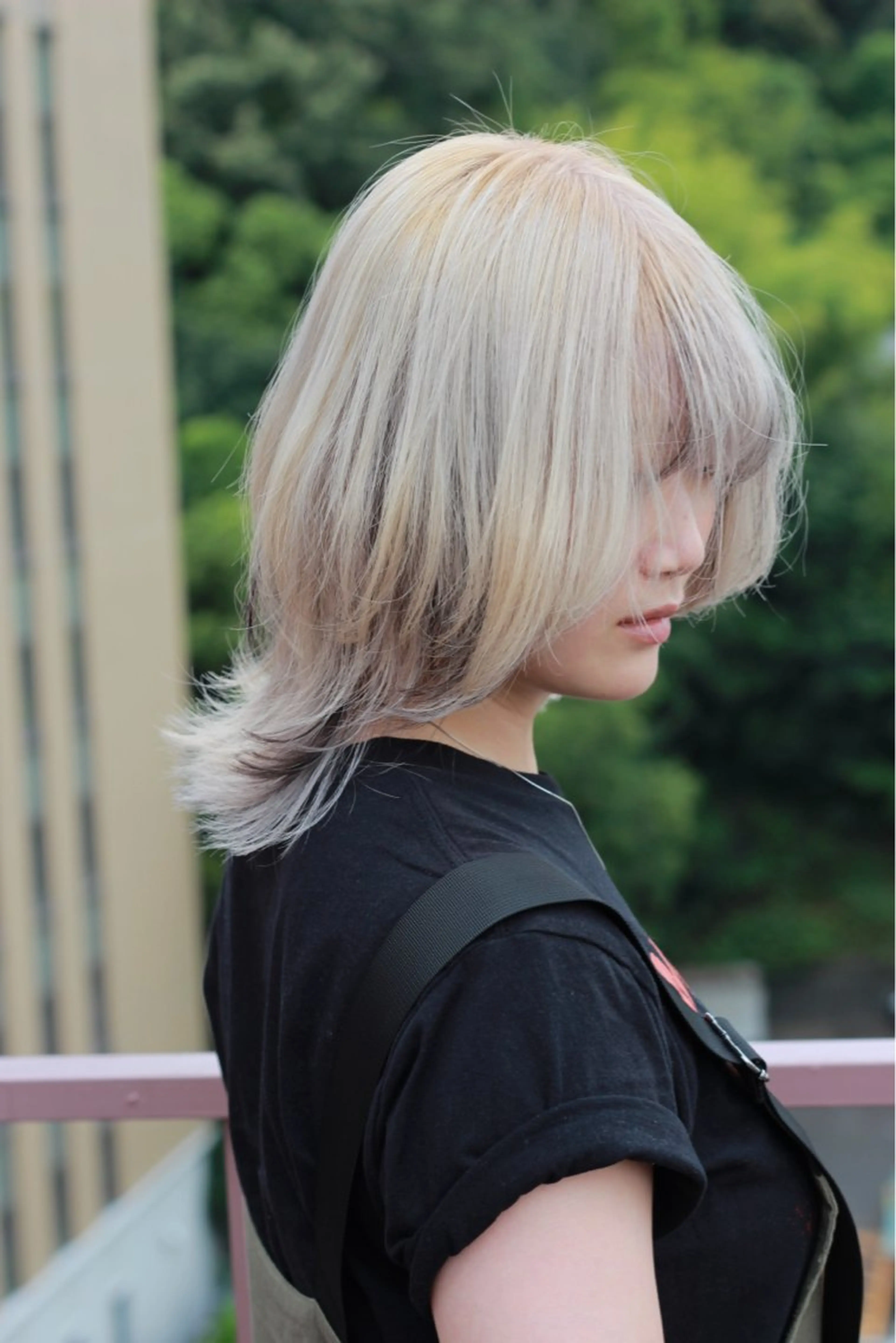 ミディアム カラー ベージュカラー ホワイトベージュ ヘアカラー Viage （ビアージュ）のヘアスタイル