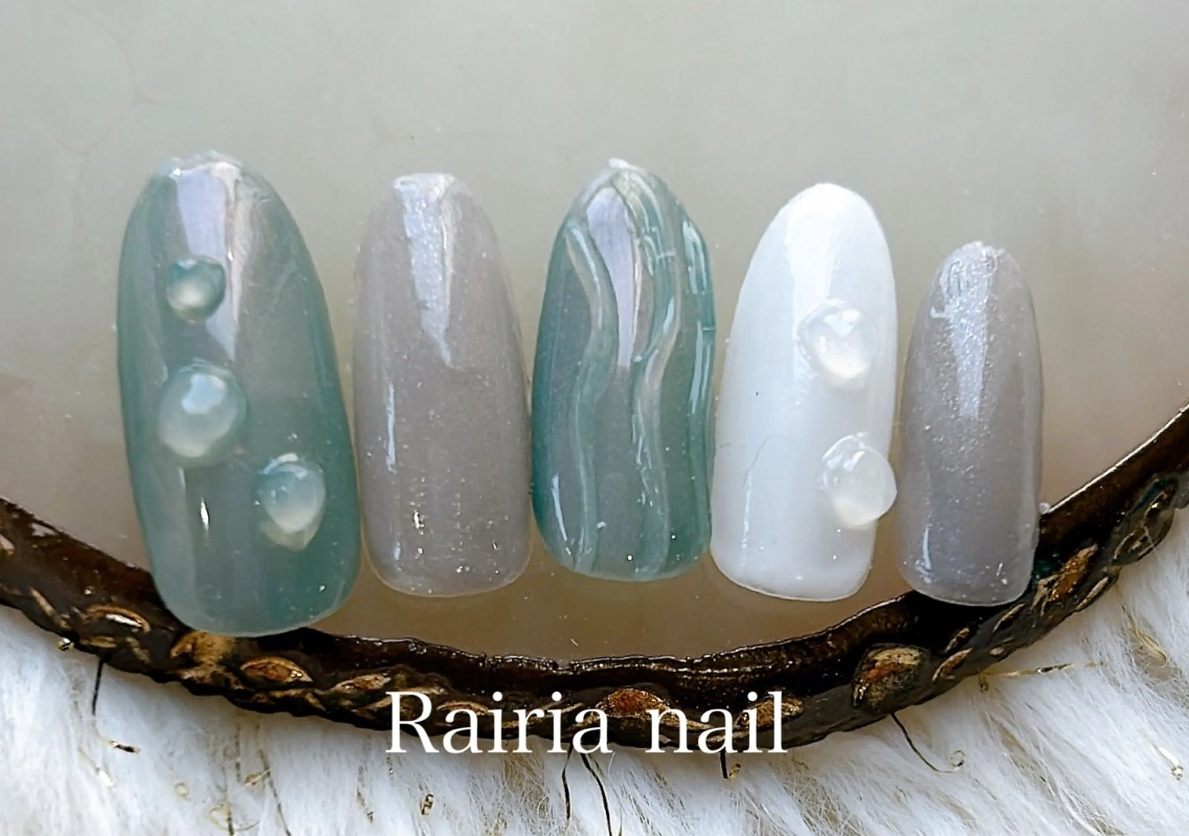 ネイル アートネイル ジェルネイル 持ち込み ニュアンスネイル パラジェル Rairia nail本八幡店のネイルデザイン