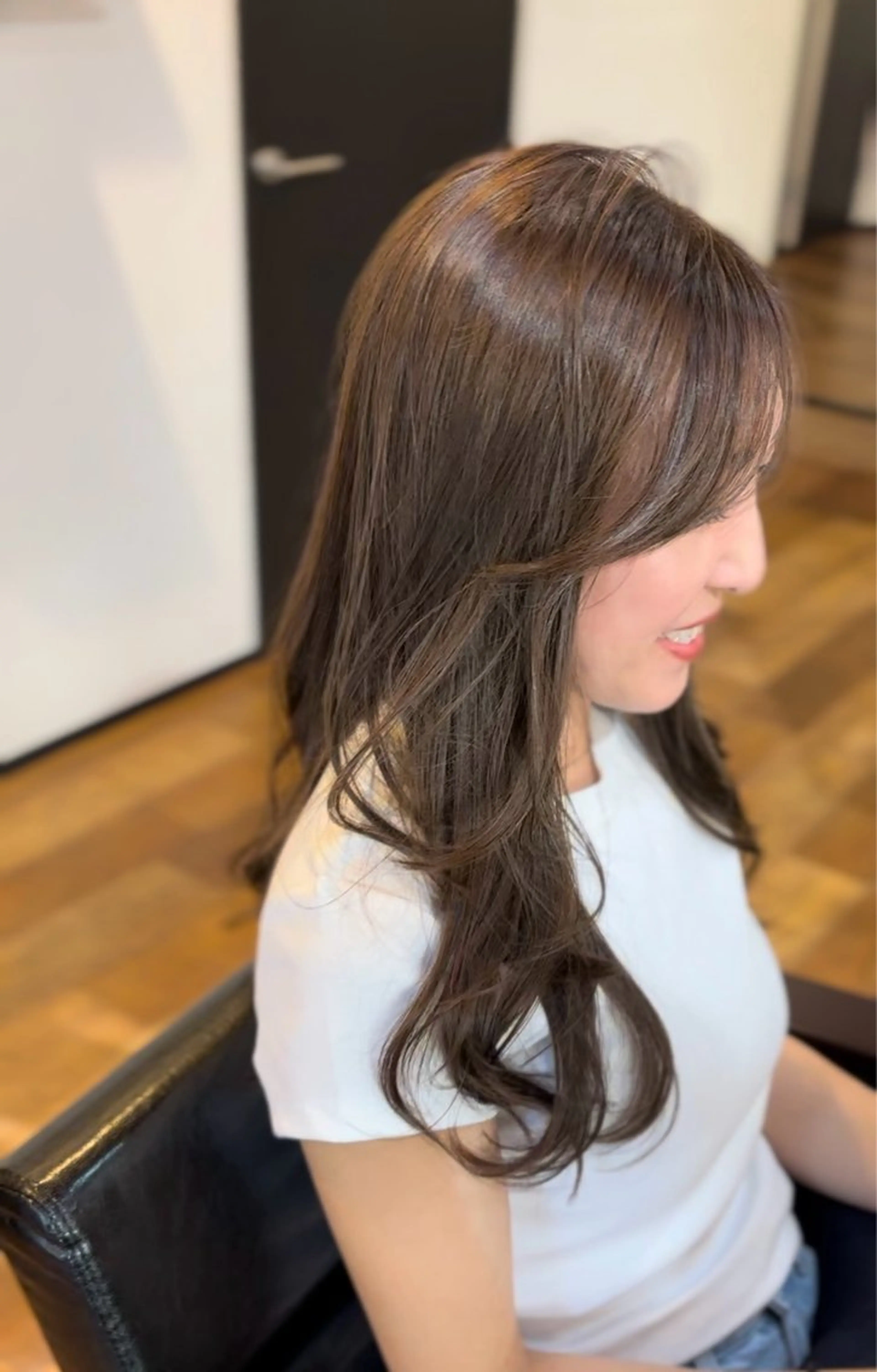 ロング カラー たにぐち ななはのヘアスタイル