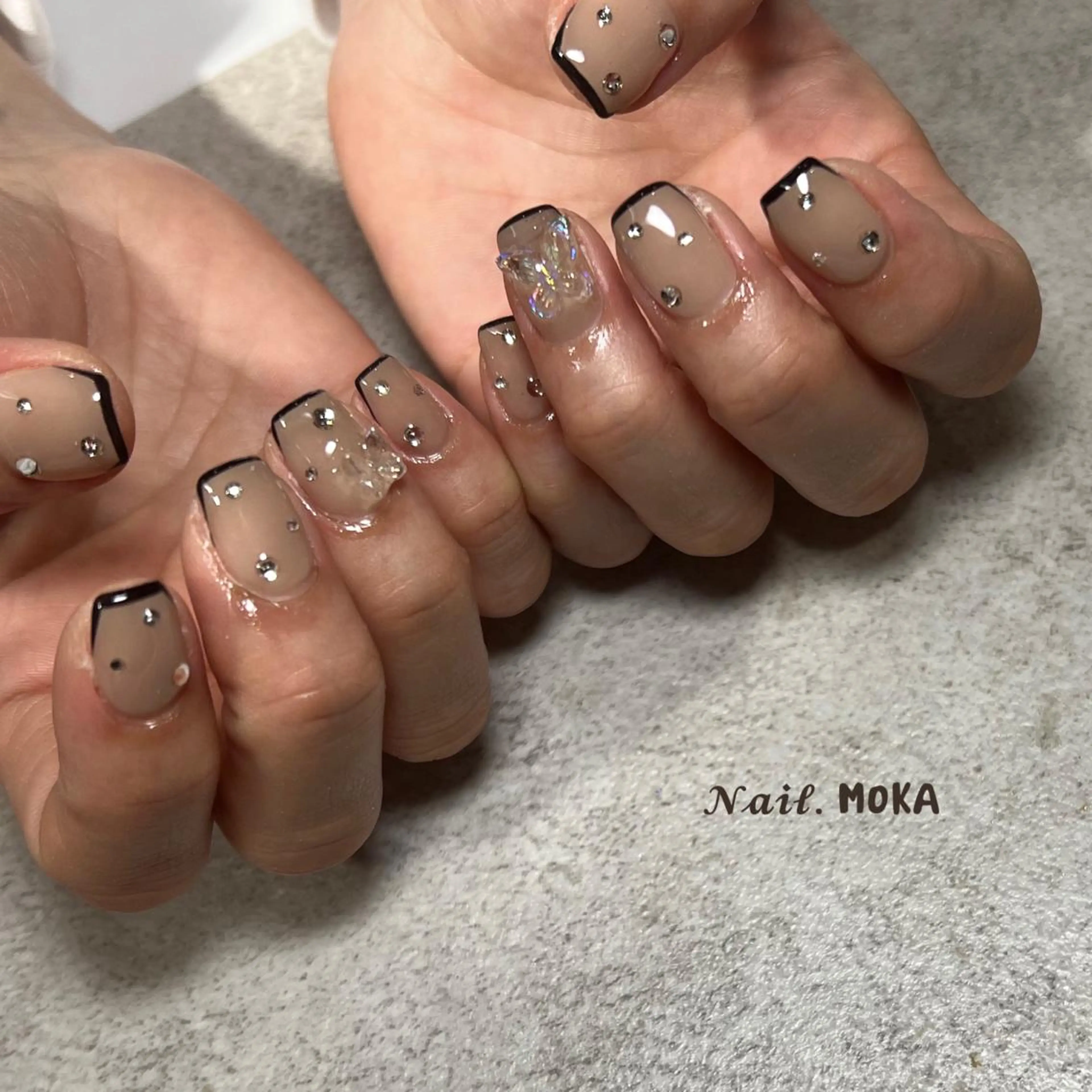 ネイル フレンチネイル ハンドネイル nail salon MOKAのネイルデザイン