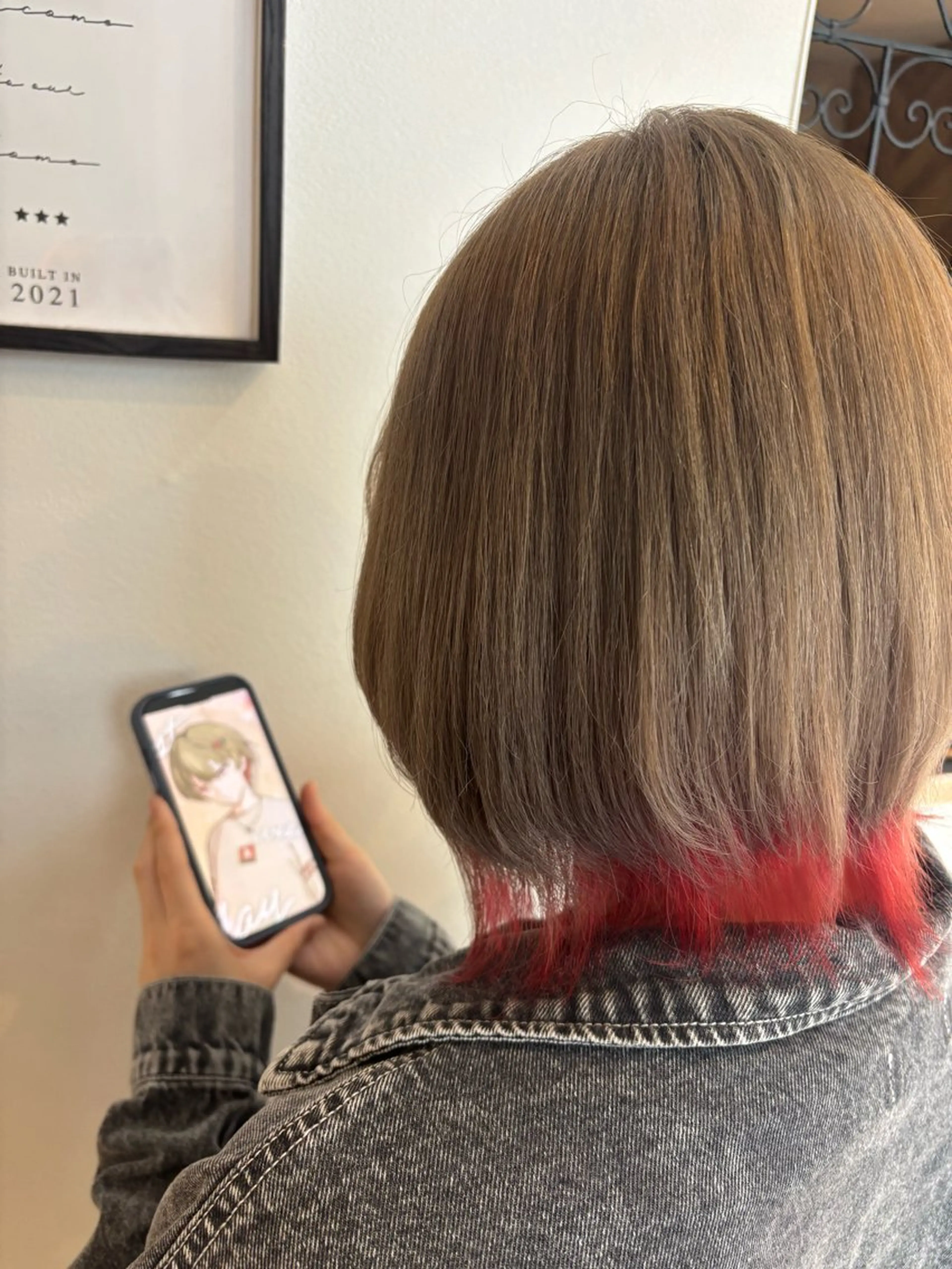 ショート カラー カット ヘアカラー トリートメント 🍒しの🍒 カット/艶カラーのヘアスタイル