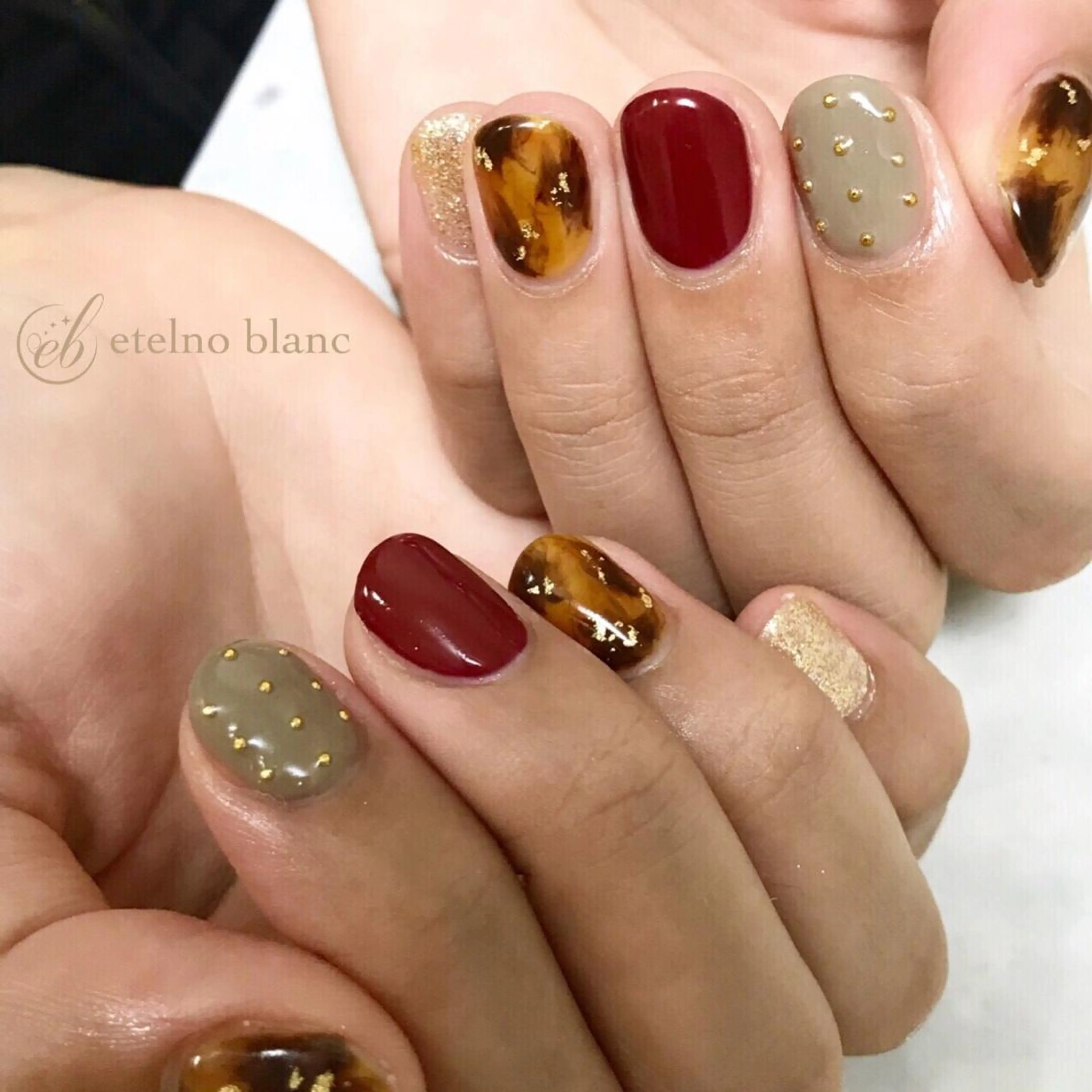 ネイル etelno blanc中目黒のネイルデザイン