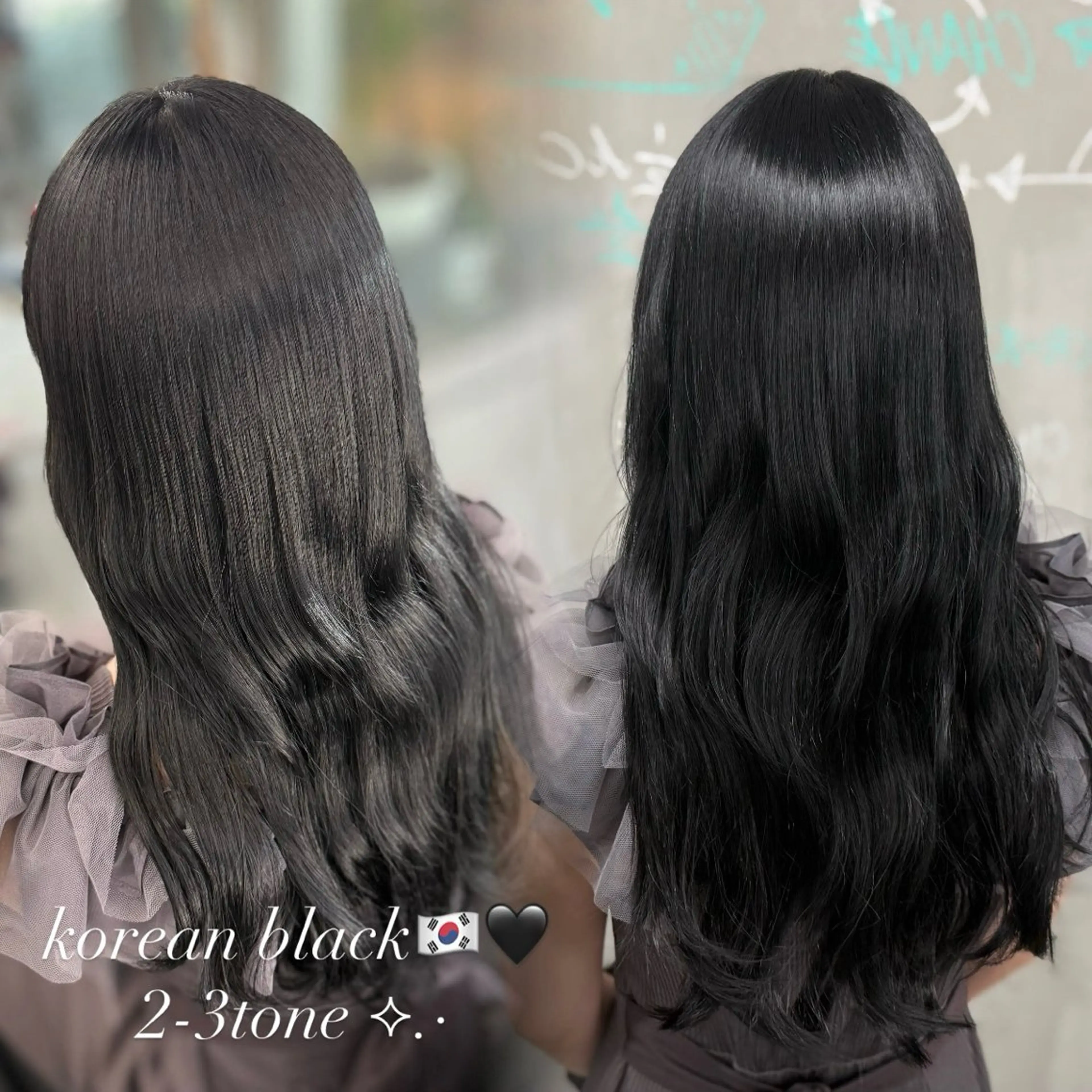 【就活や新学期にオススメ.ᐟ.ᐟ 】落とせる黒染め➕超音波アイロントリートメント🐈‍⬛✨の写真