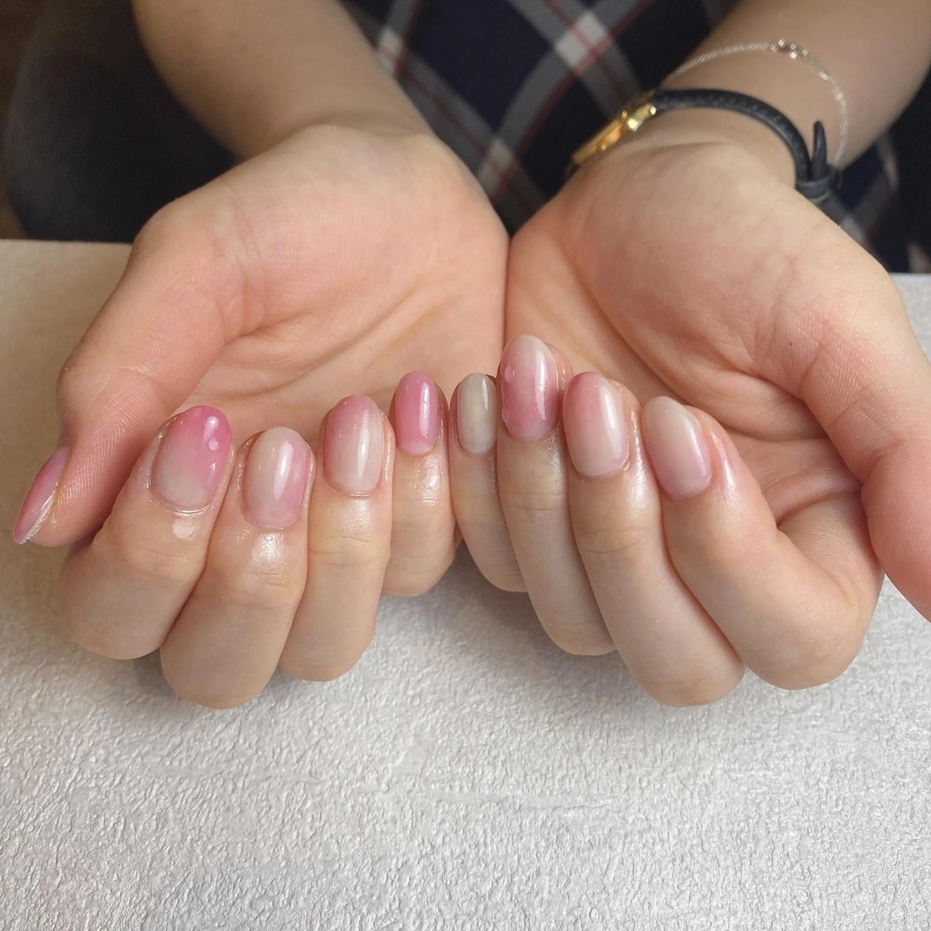 ネイル オーロラネイル グラデーション キラキラネイル ラメ(グリッター) ミラーネイル nailsalon mur.のネイルデザイン