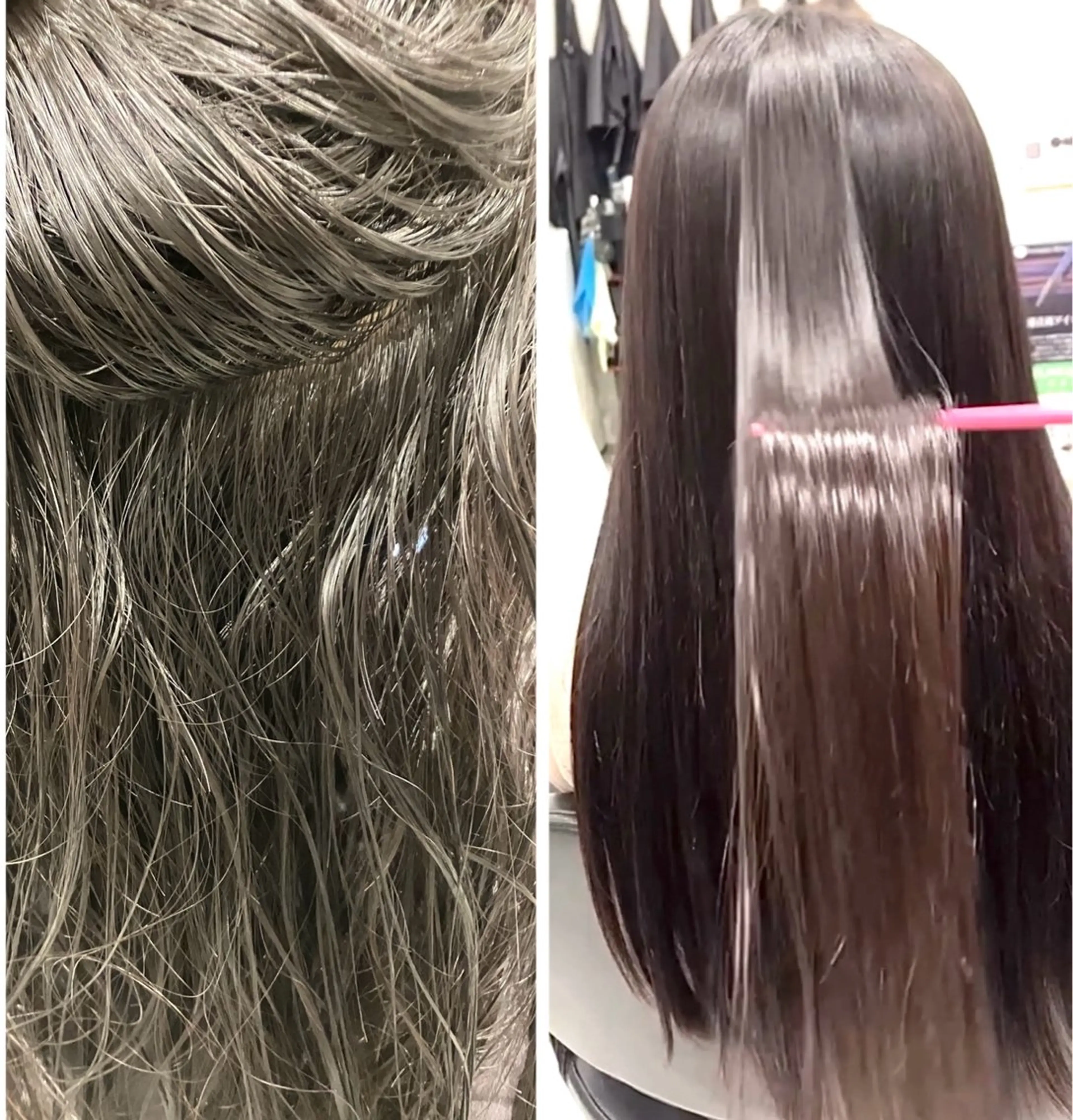 ロング 縮毛矯正 🌟練馬の ケンシロウ⭐️のヘアスタイル