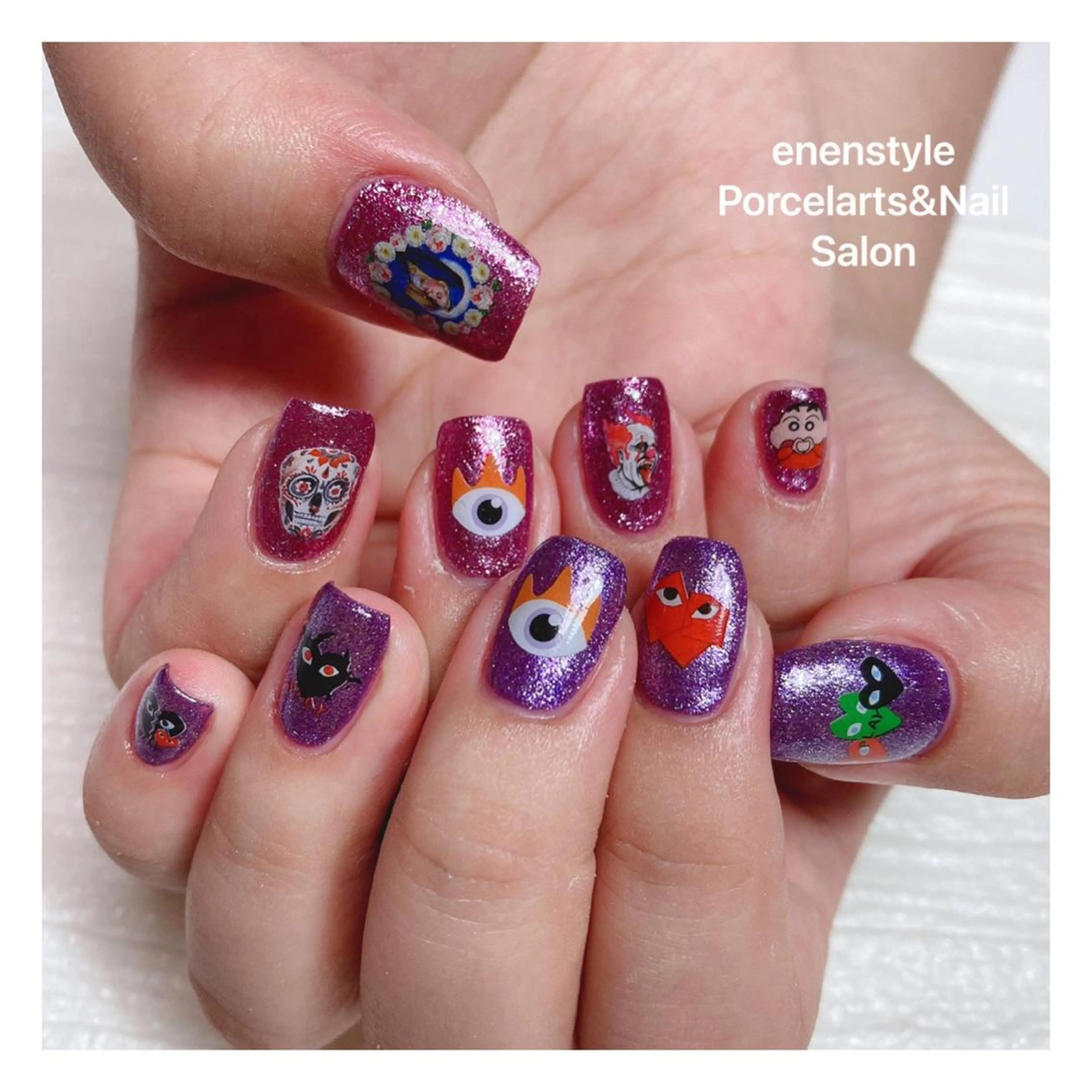 ミディアム ネイル ハンドネイル 👑enen style👑のネイルデザイン