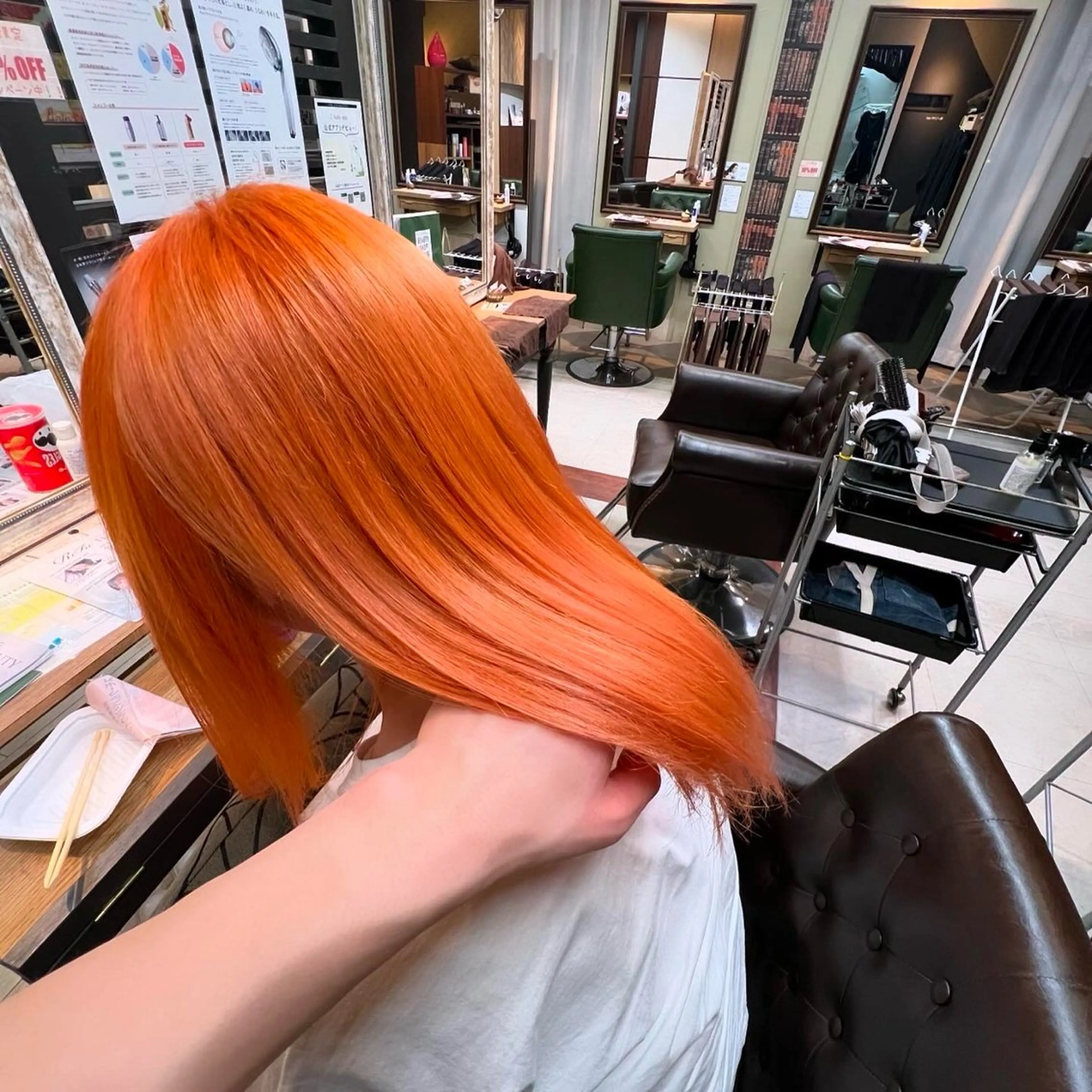 セミロング ヘアカラー トリートメント L'aube ami /キイチのヘアスタイル
