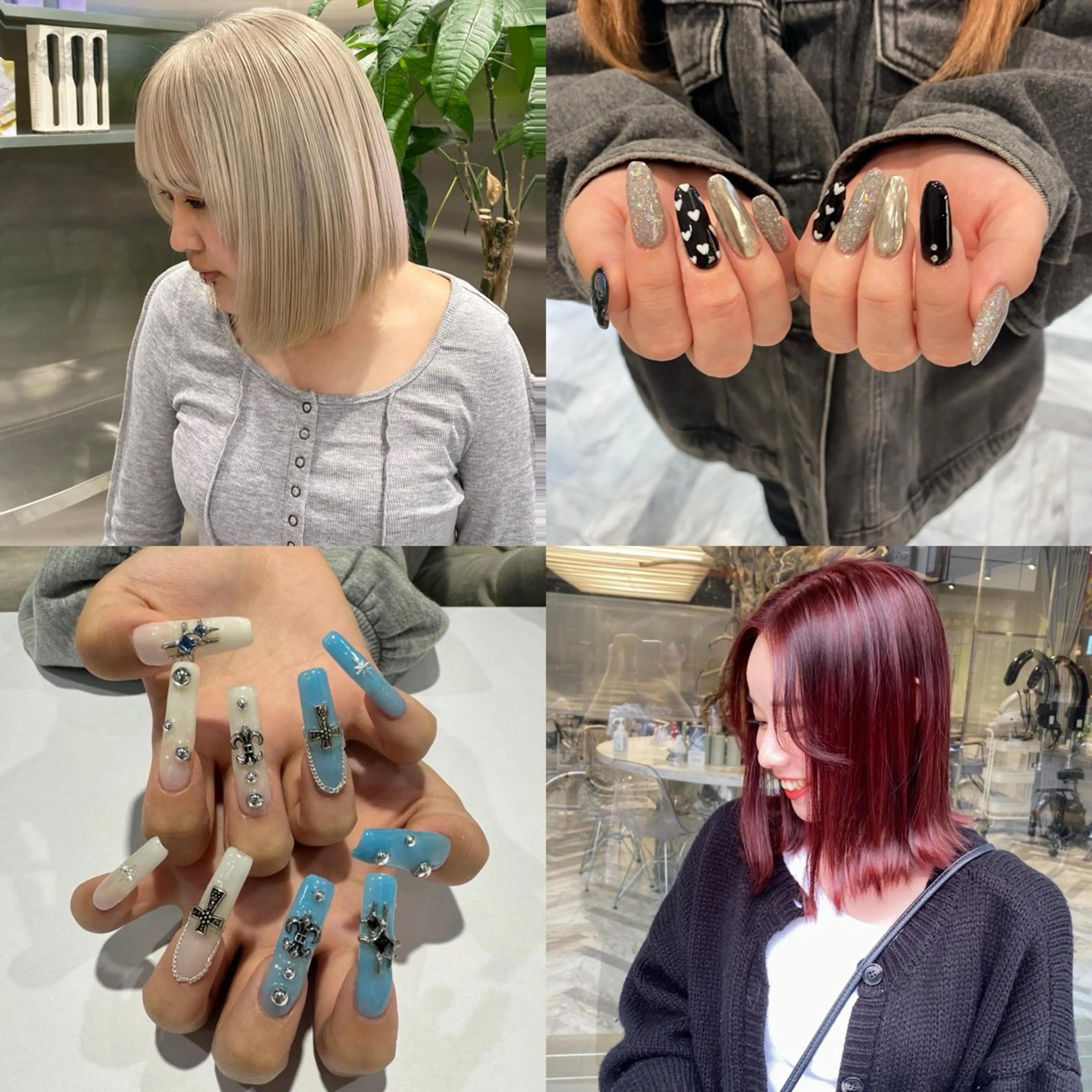 カラー カンナ【Y2Kネイル /コーンロウ】のネイルデザイン