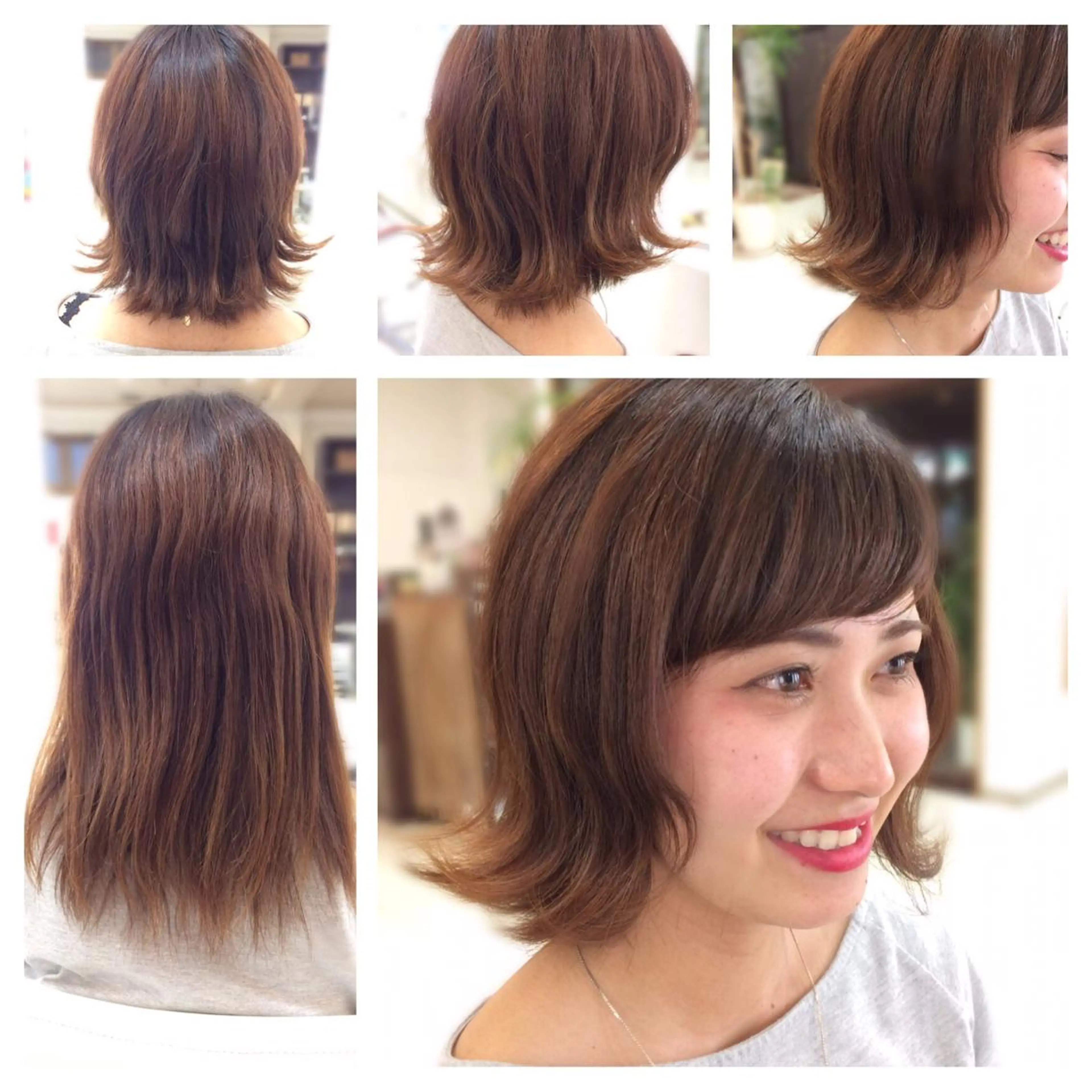 ショート ボブ 外ハネヘア Hair VERDEのヘアスタイル