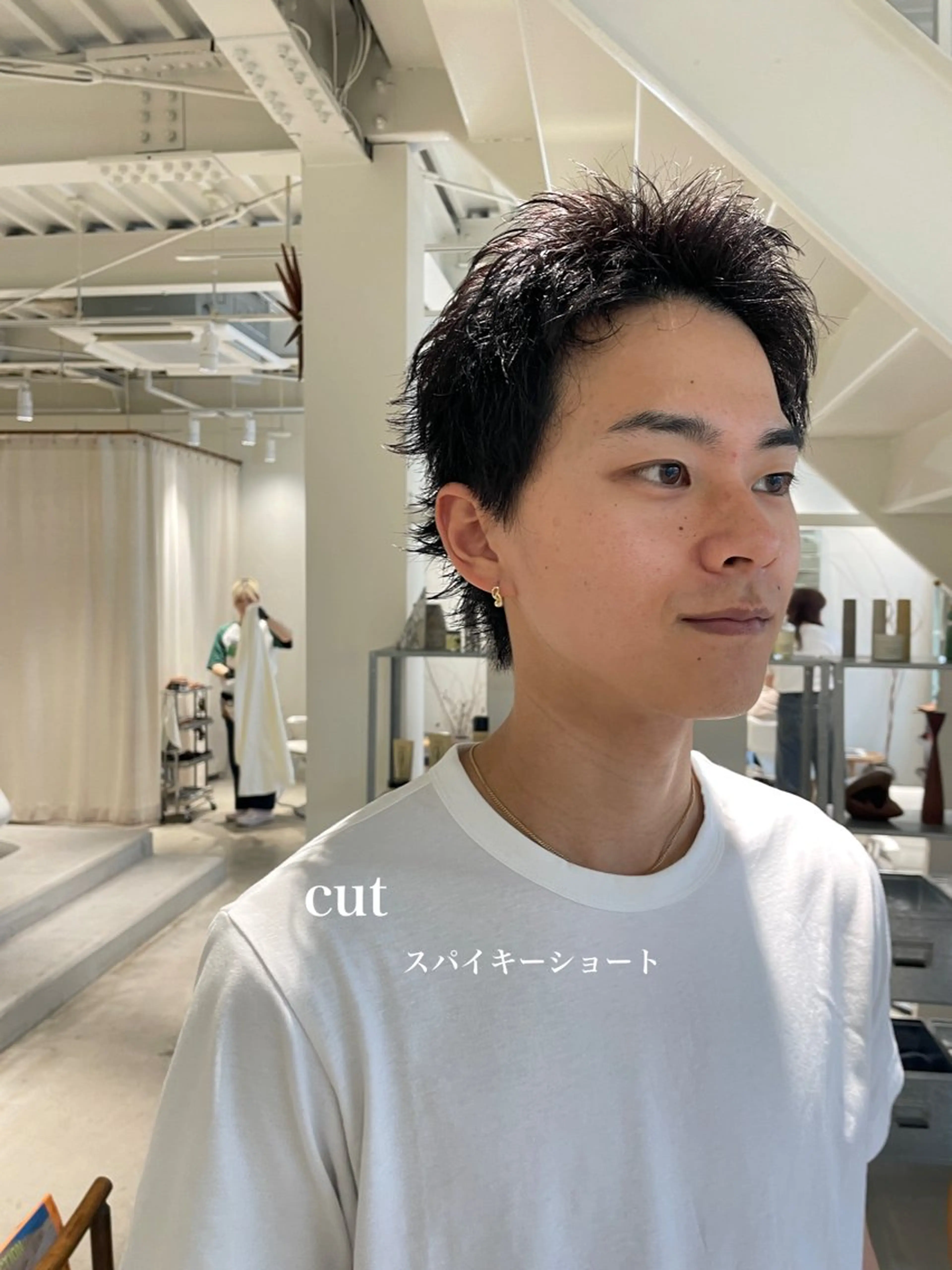 メンズ スパイキーショート 峯崎 葵のヘアスタイル