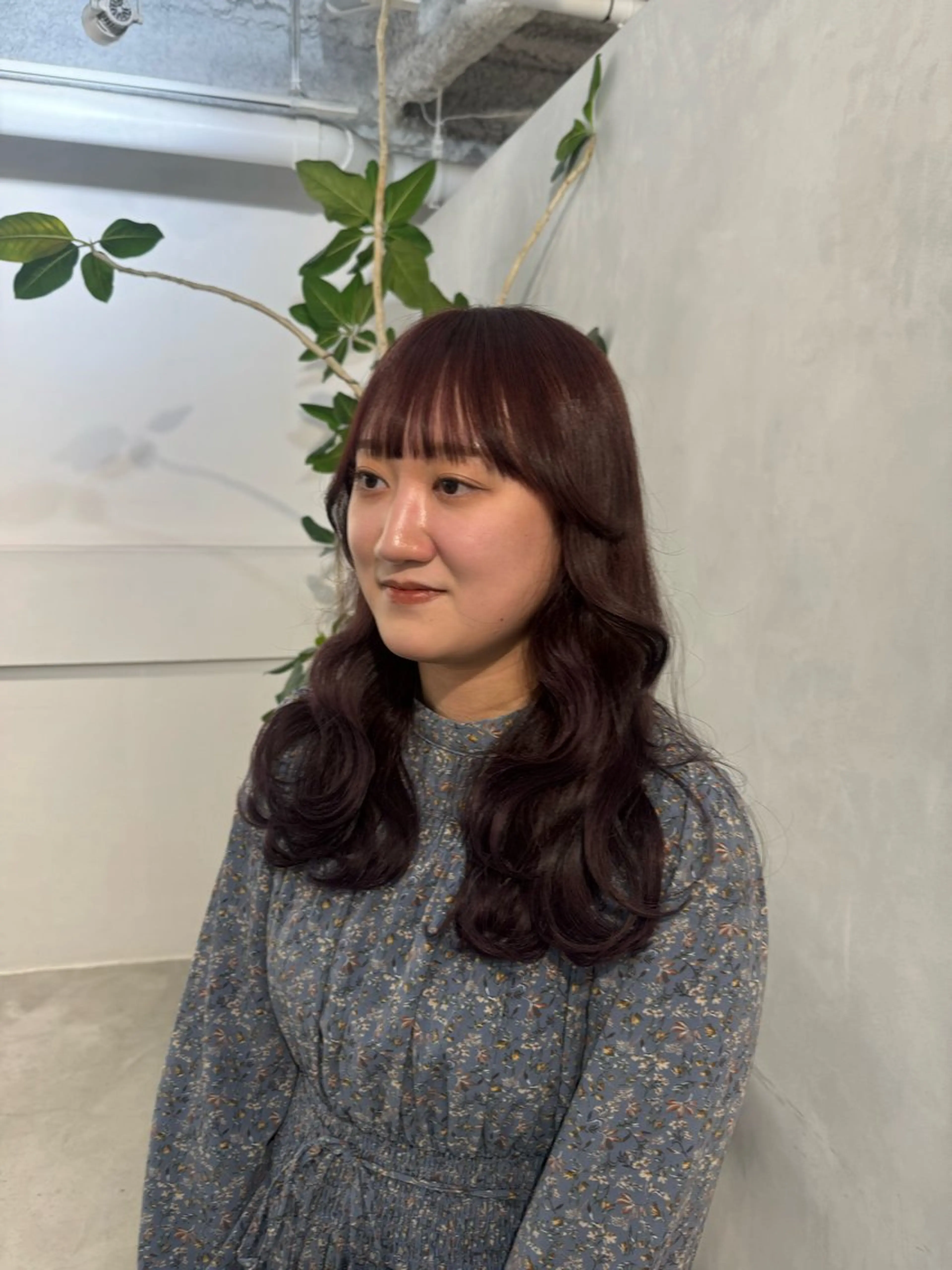 セミロング カット ヘアカラー トリートメント 顔周りcut・ご相談 ＝新宿しずく🇰🇷のヘアスタイル
