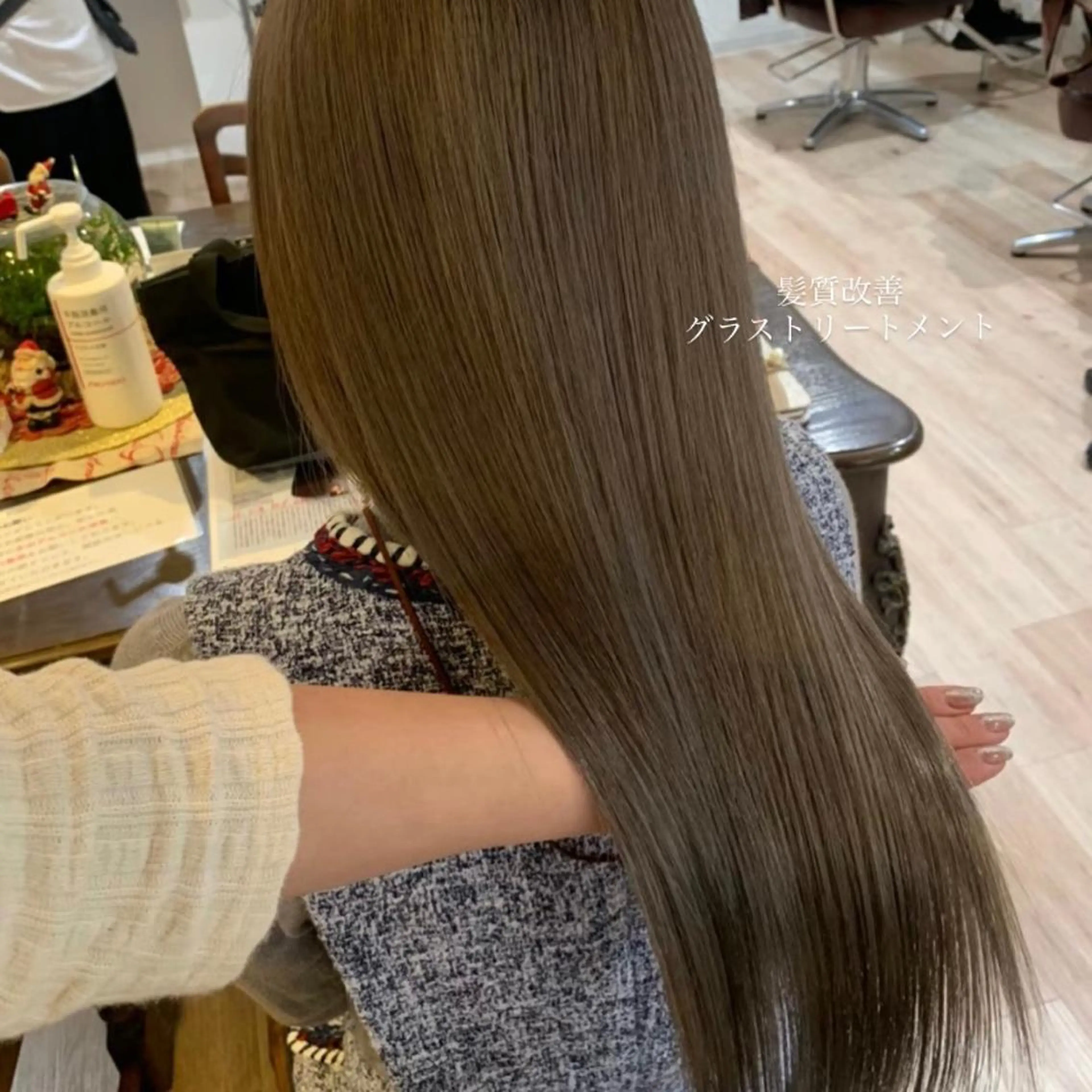 ロング ヘアアレンジ 髪質改善 トリートメント niconail 千歳烏山店所属・niconail 🧣ayu 📍烏山のネイルデザイン