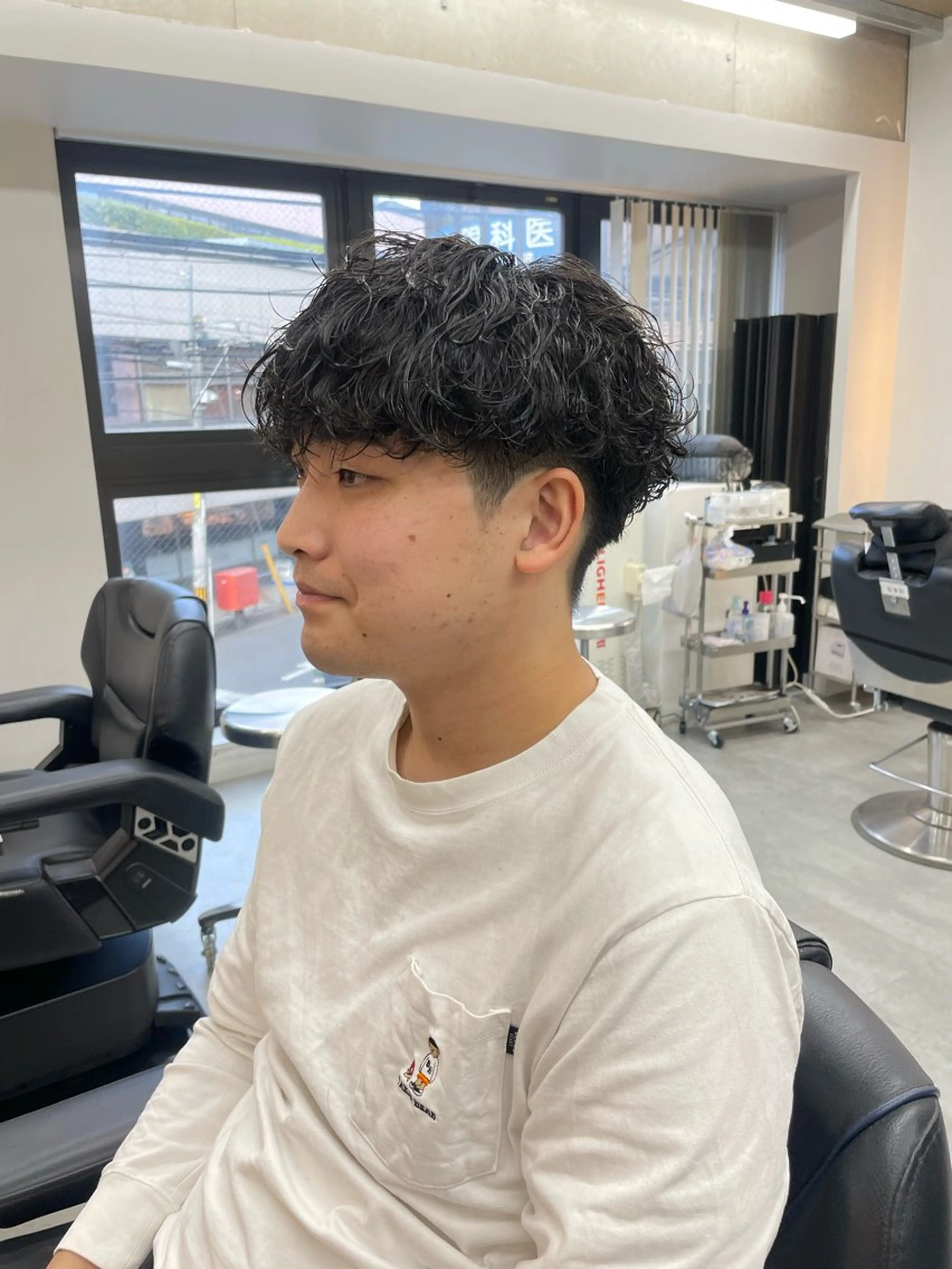パーマ メンズ 西山 剛のヘアスタイル