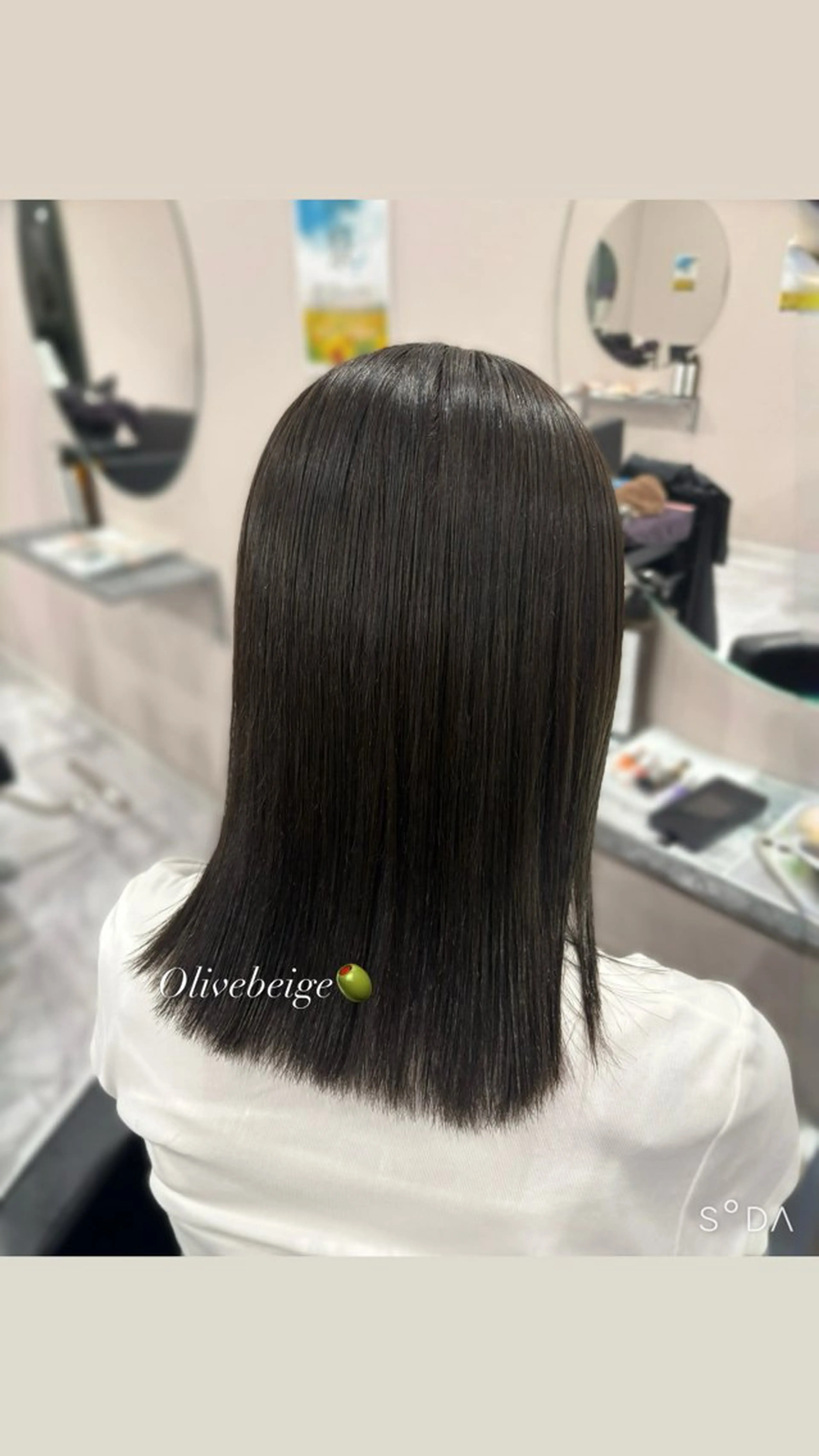 セミロング カラー 透明感カラー ヘアカラー 🐰透明感カラー 🎀/Miyuのヘアスタイル