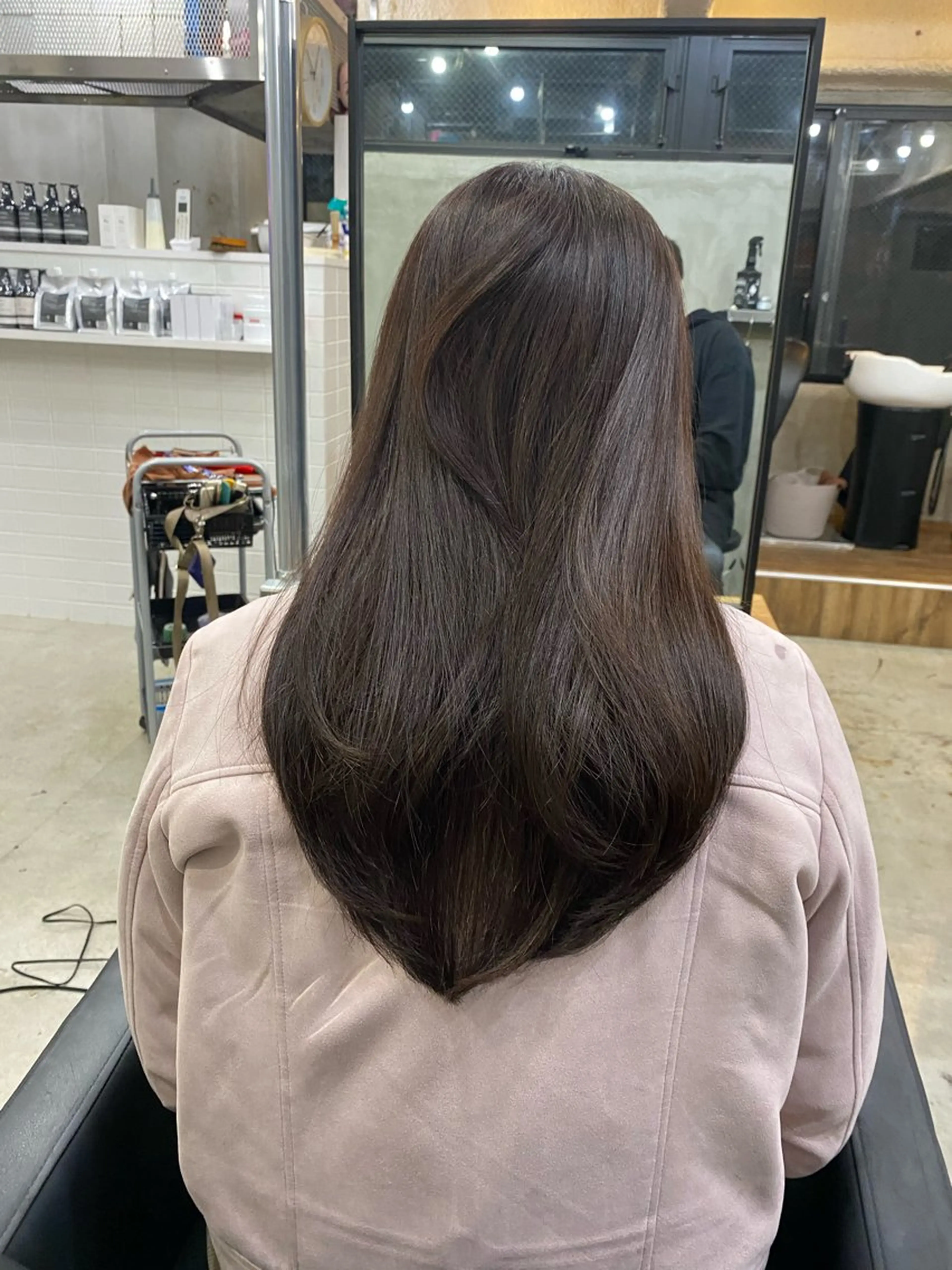 セミロング カット ヘアカラー Ra-Ffichi by siun所属・宮田海聖 ナチュラル/美髪のヘアスタイル