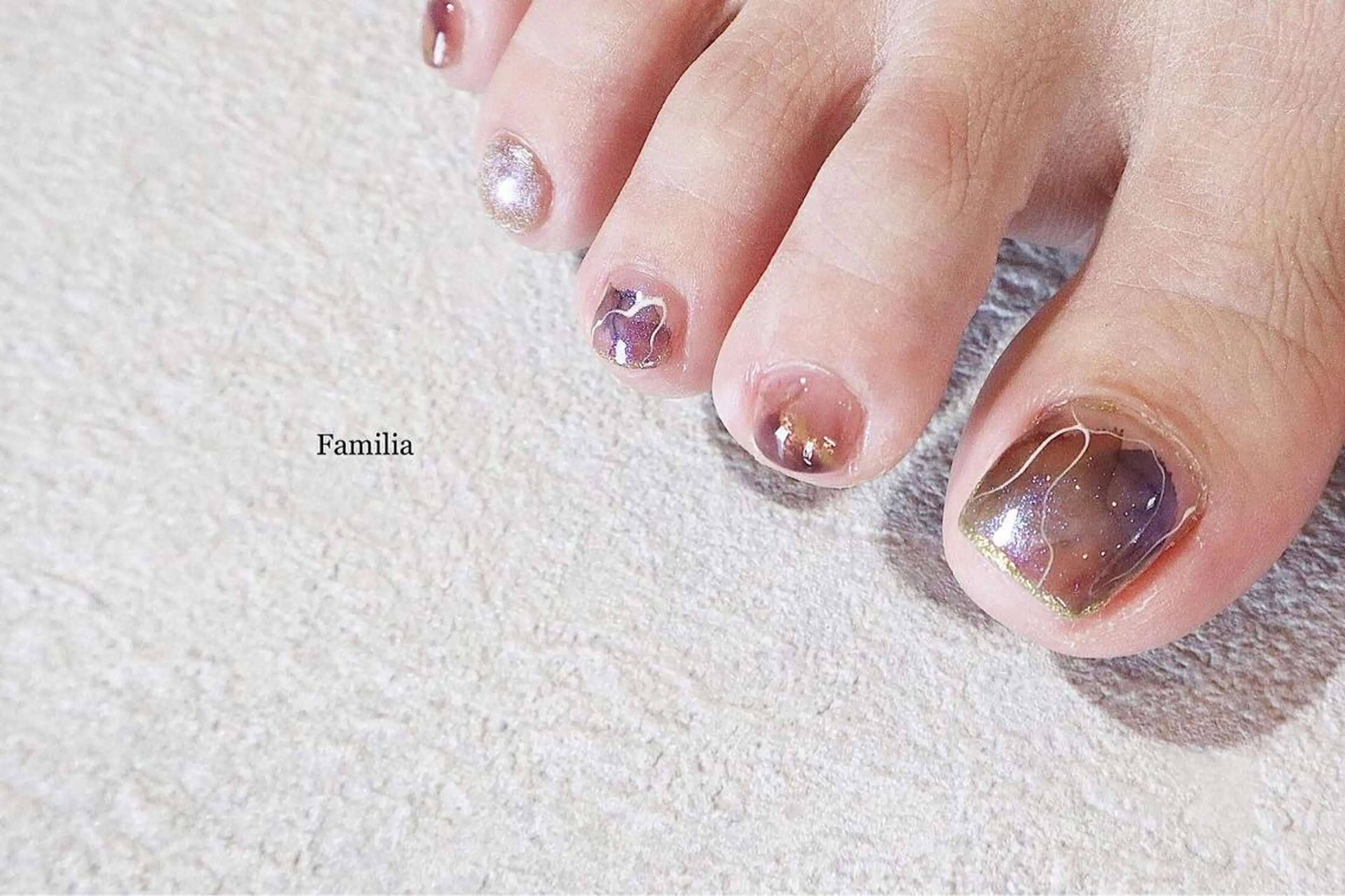 ネイル フットネイル 小河 仁美のネイルデザイン