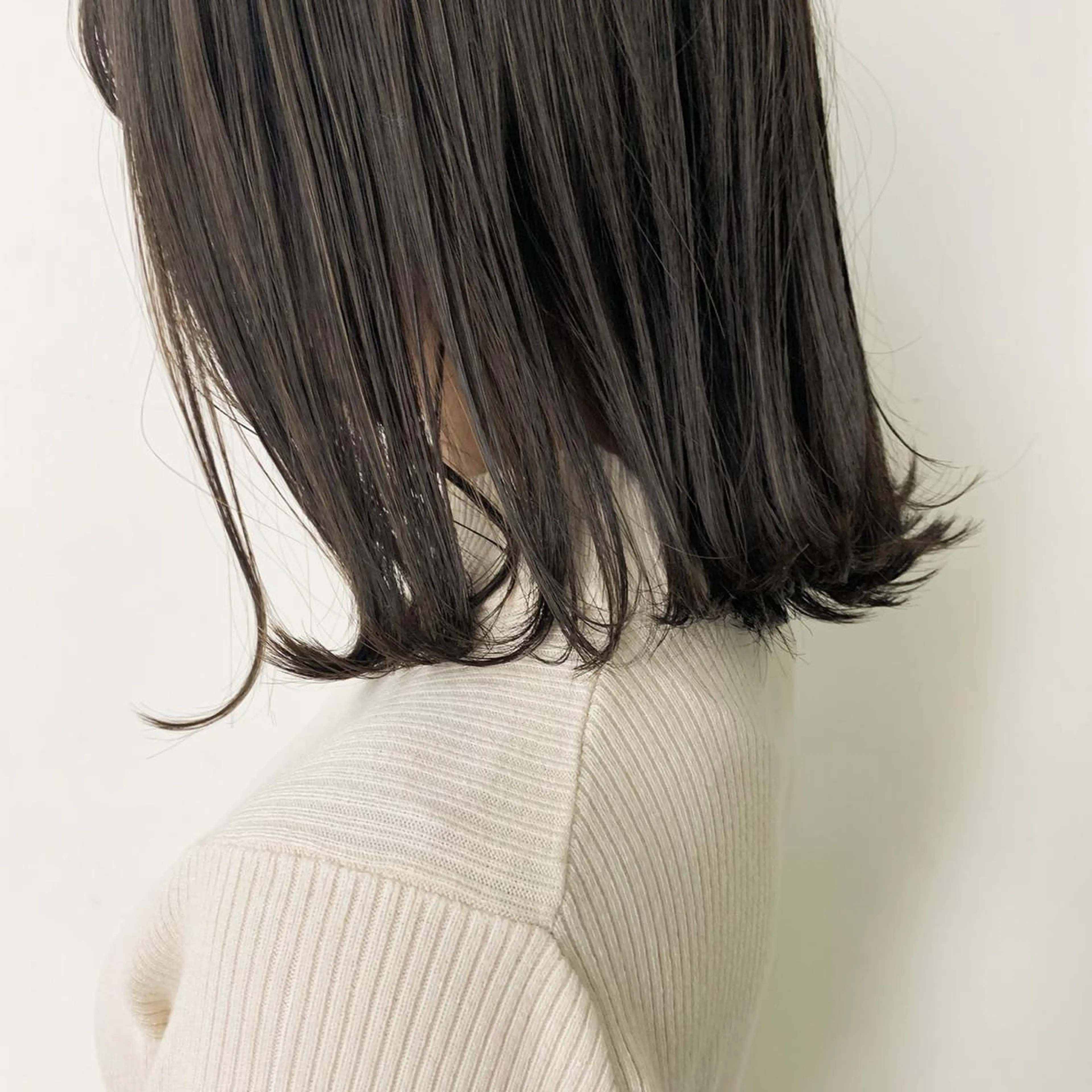 ミディアム カラー ブラウンカラー ハイライトカラー ハイライト route南堀江所属・✂️ボブの神様 北村涼✂️のヘアスタイル