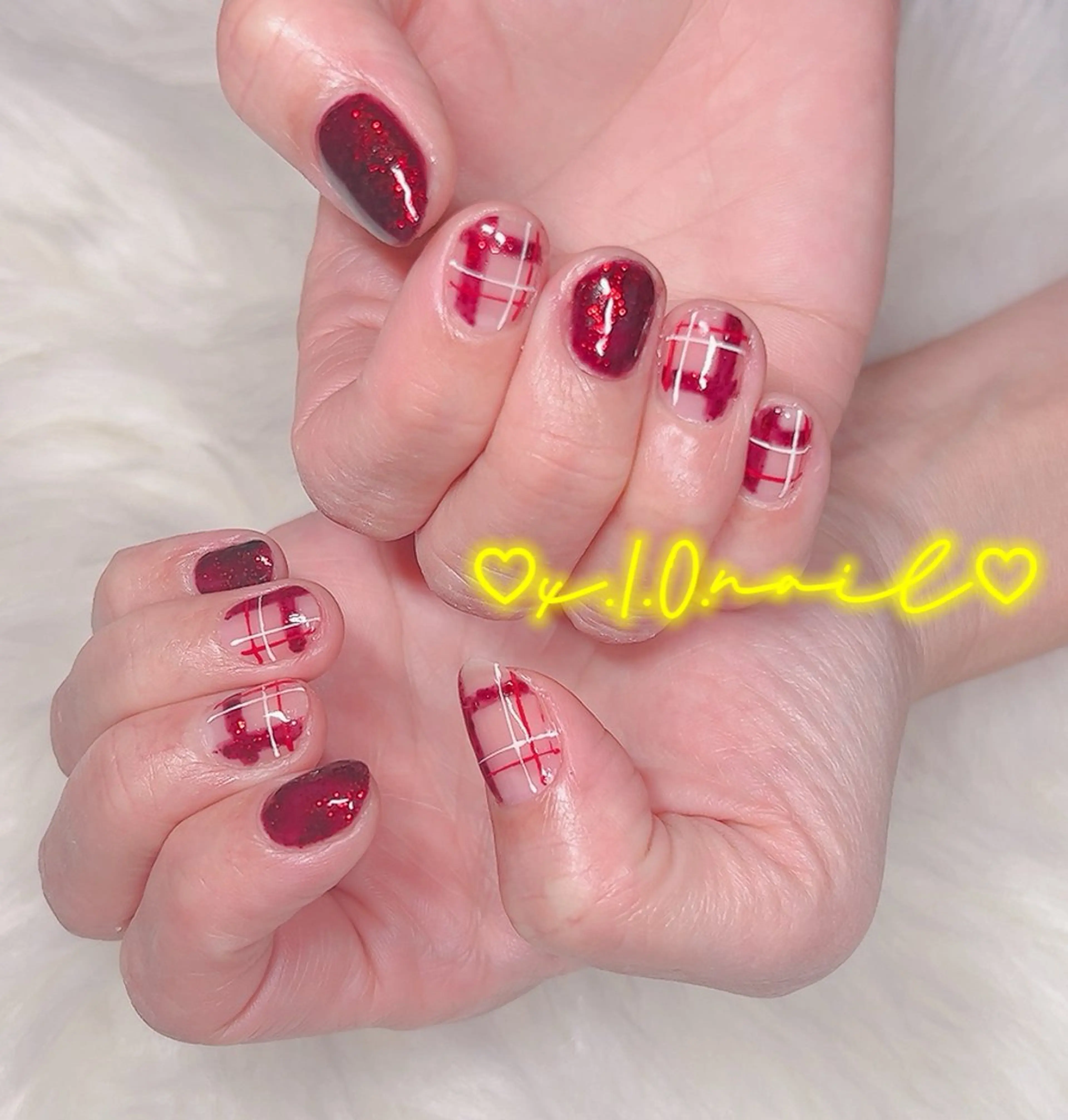 ネイル アニマル柄 アートネイル ニュアンスネイル ネイルチップ ハンドネイル x.1.0.nail ♡Cのネイルデザイン