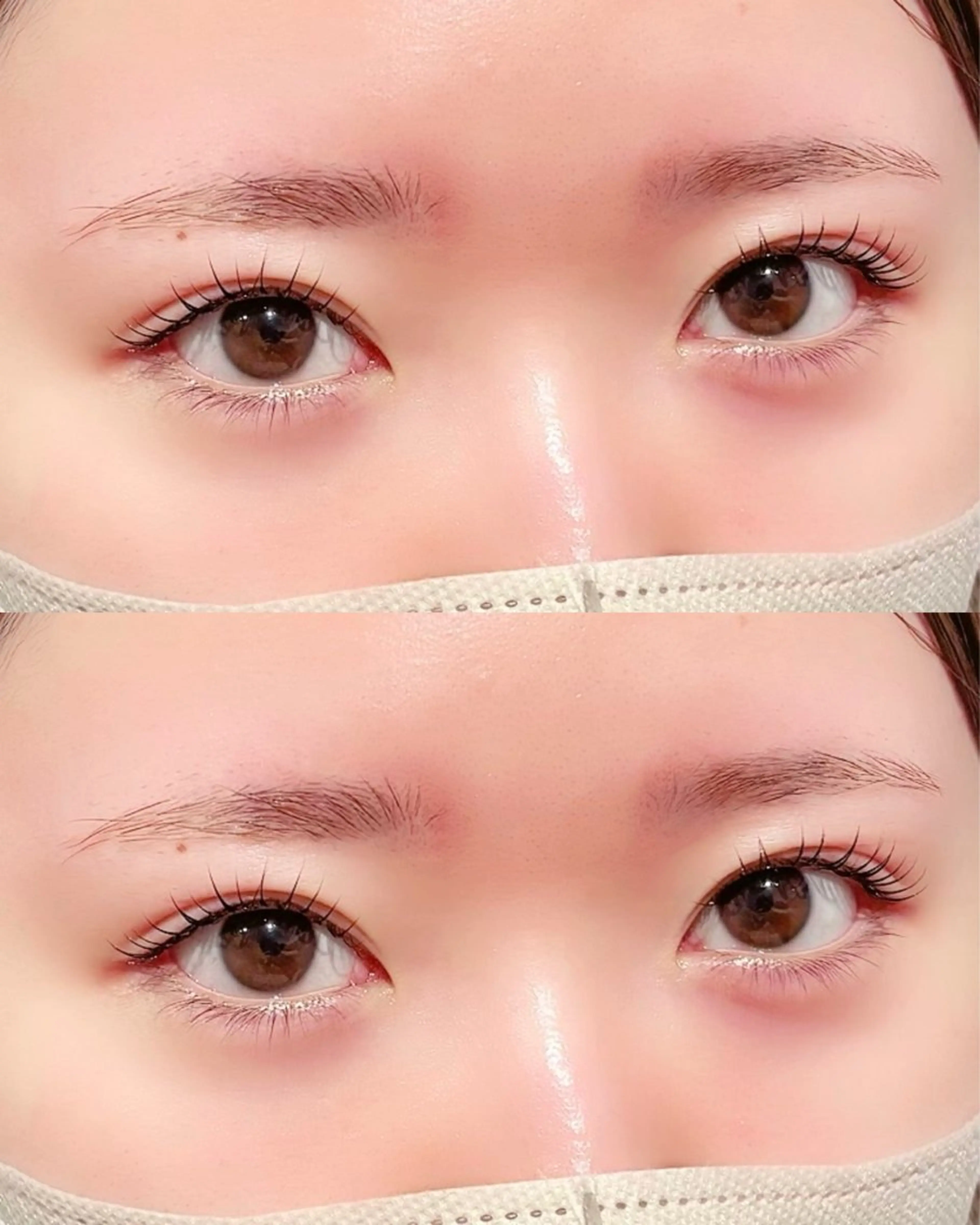 似合わせまつ毛パーマ上下の写真