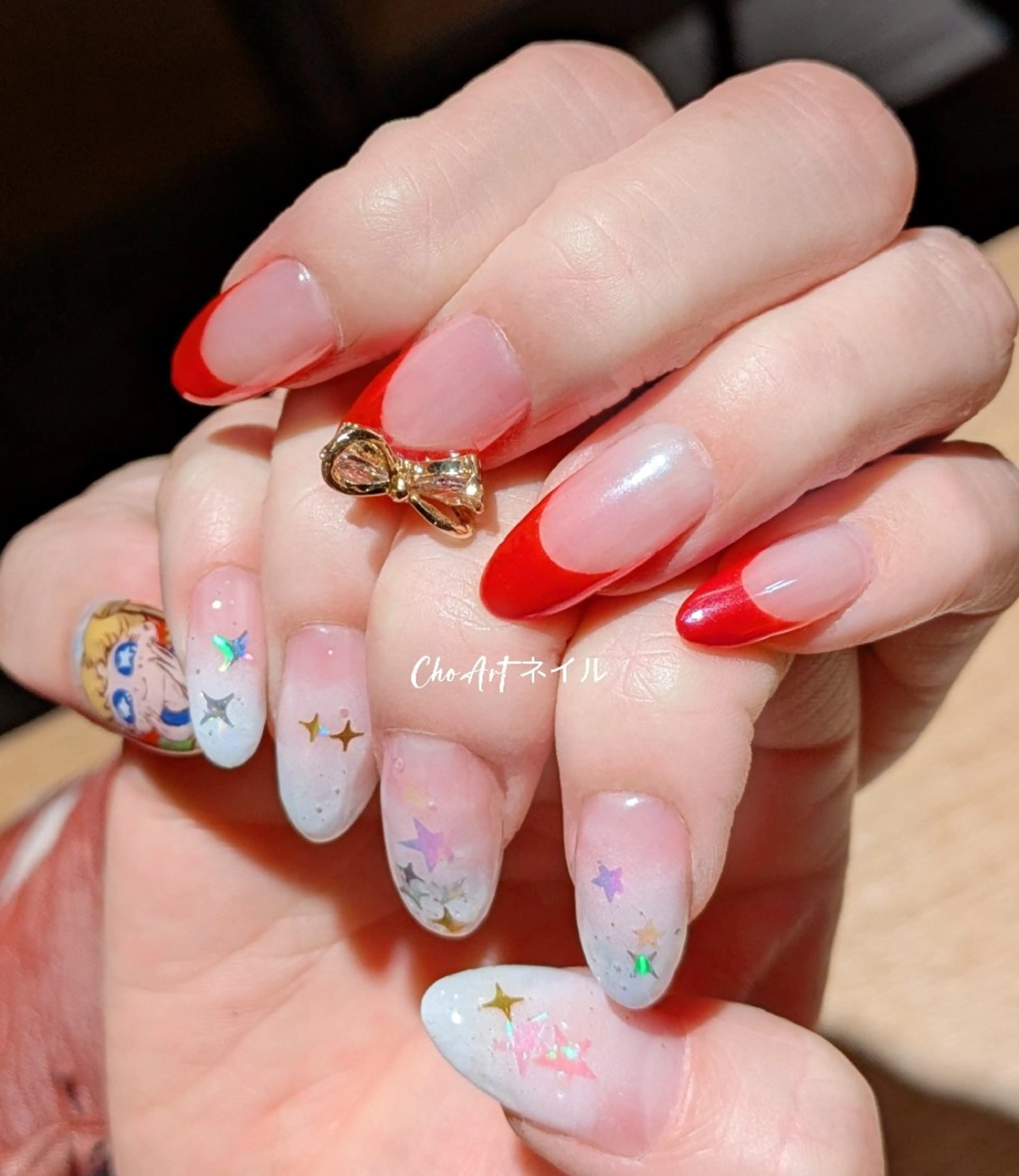 ネイル アートネイル ホログラムネイル キラキラネイル ラメ(グリッター) マグネットネイル Cho Artネイル所属・Cho Art ネイルのネイルデザイン