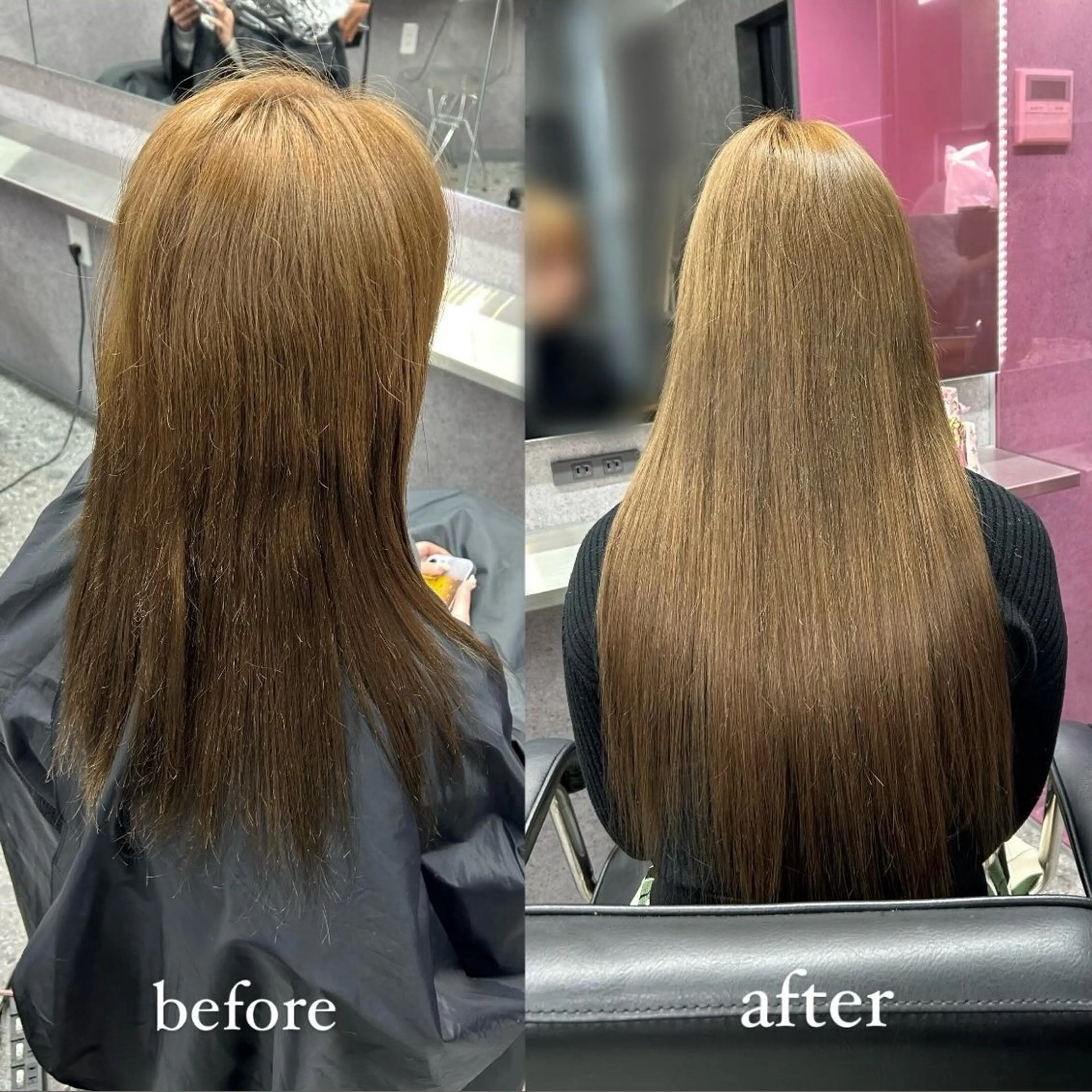 ロング エクステ ヘアカラー エクステ LANDS所属・nanaka 🤍韓国ワンホンヘアのヘアスタイル