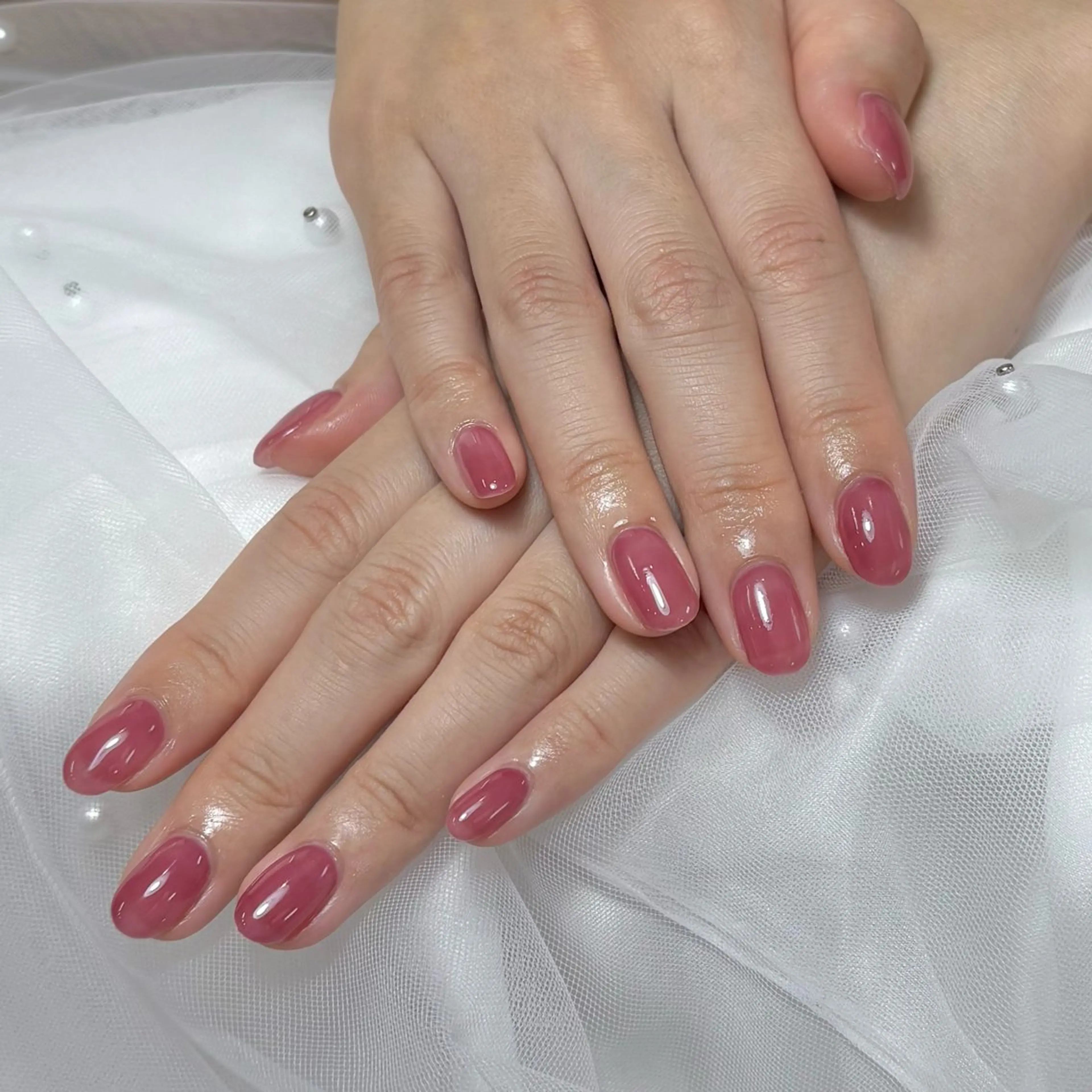 ネイル ワンカラーネイル 津田 朋佳のネイルデザイン