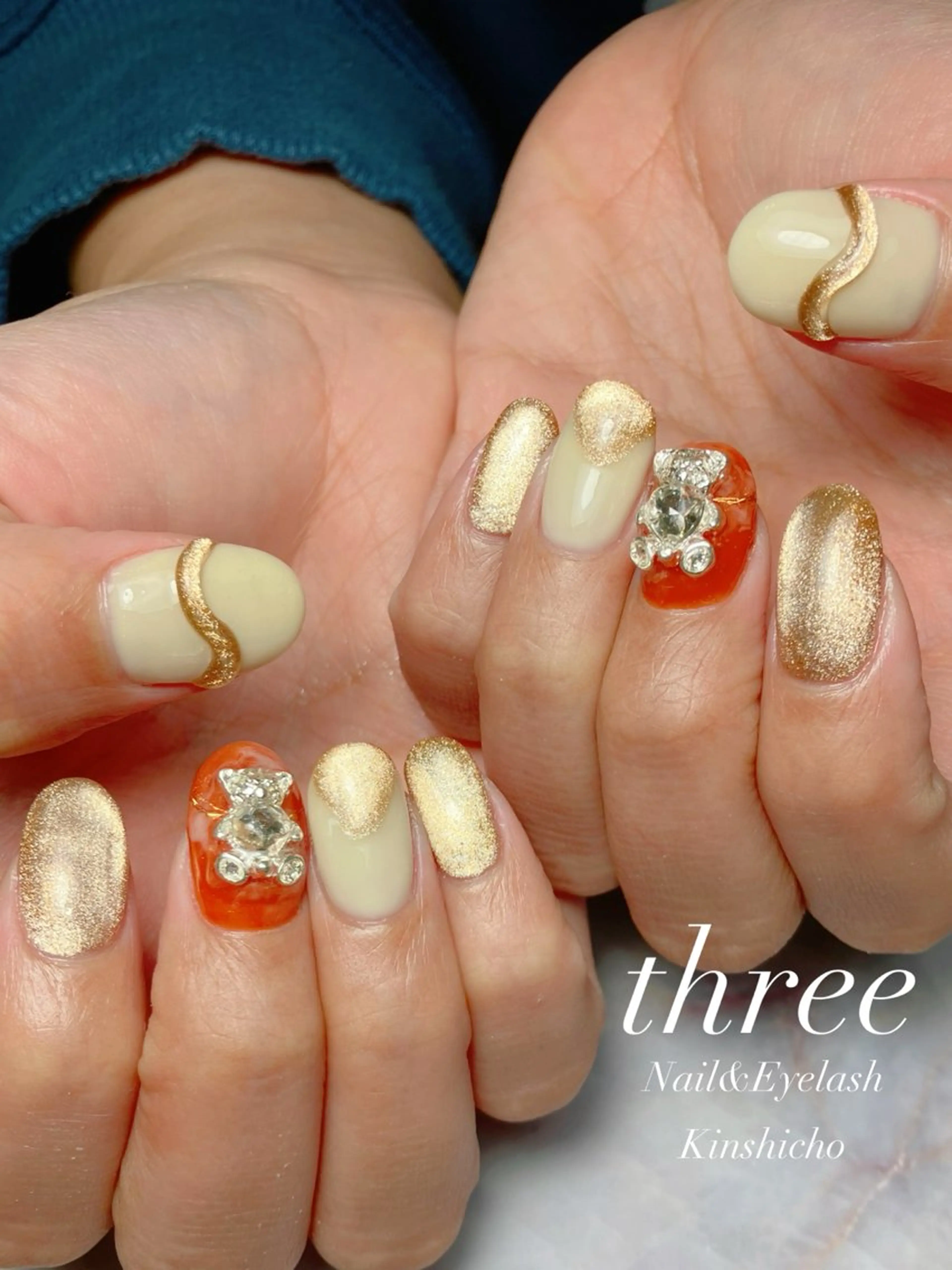 ネイル 韓国ネイル ハンドネイル three Nail&Eyeのネイルデザイン