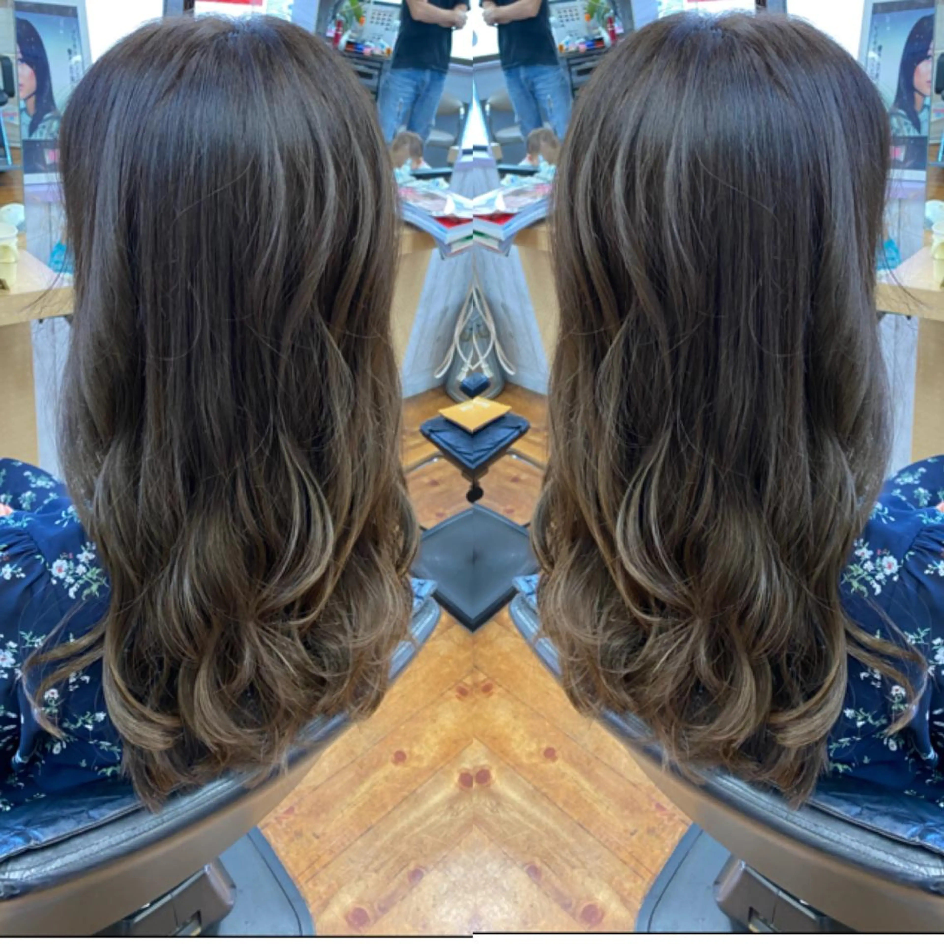 ロング カラー kimiwada maiのヘアスタイル